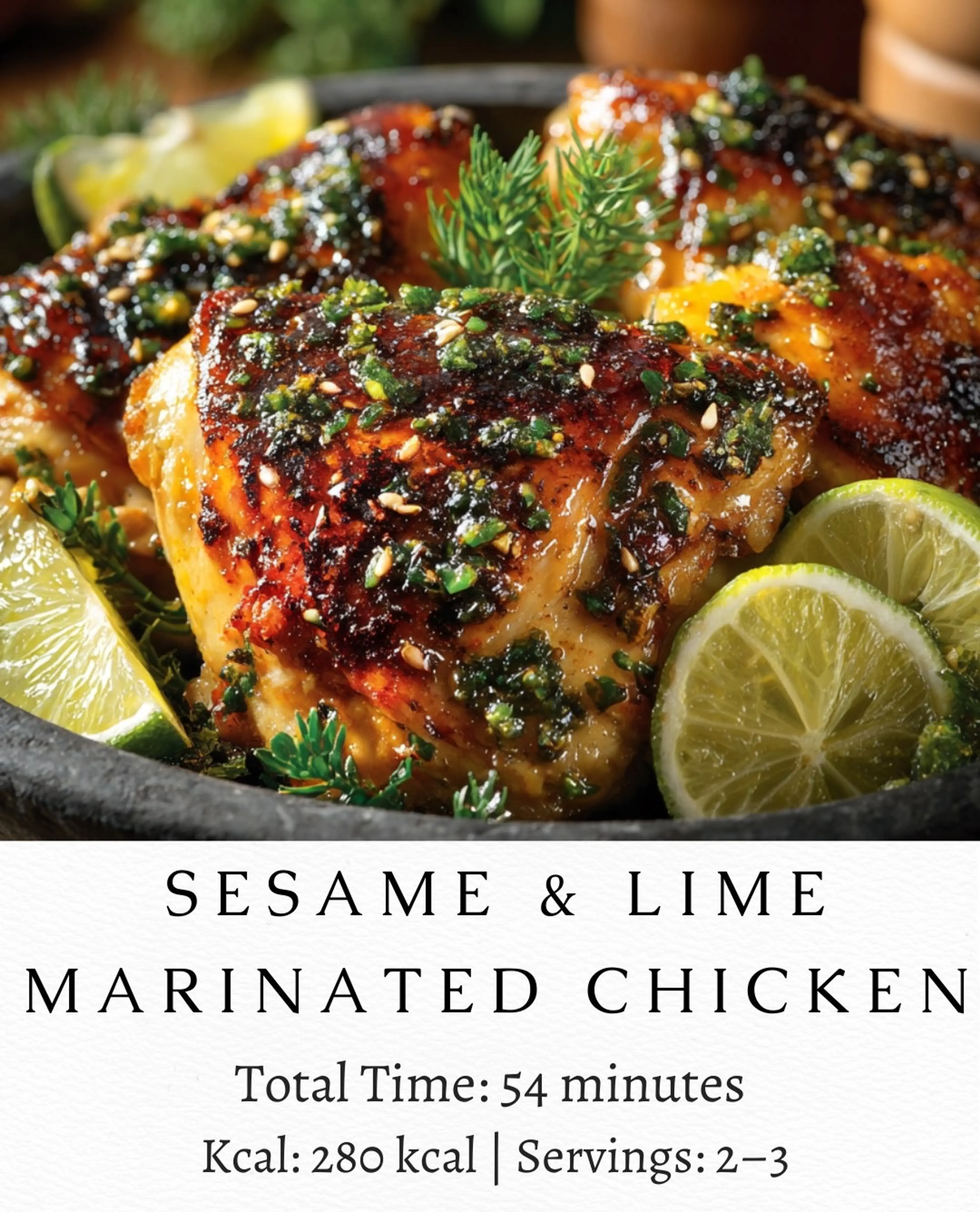 Sesame & Lime Marinated Chicken