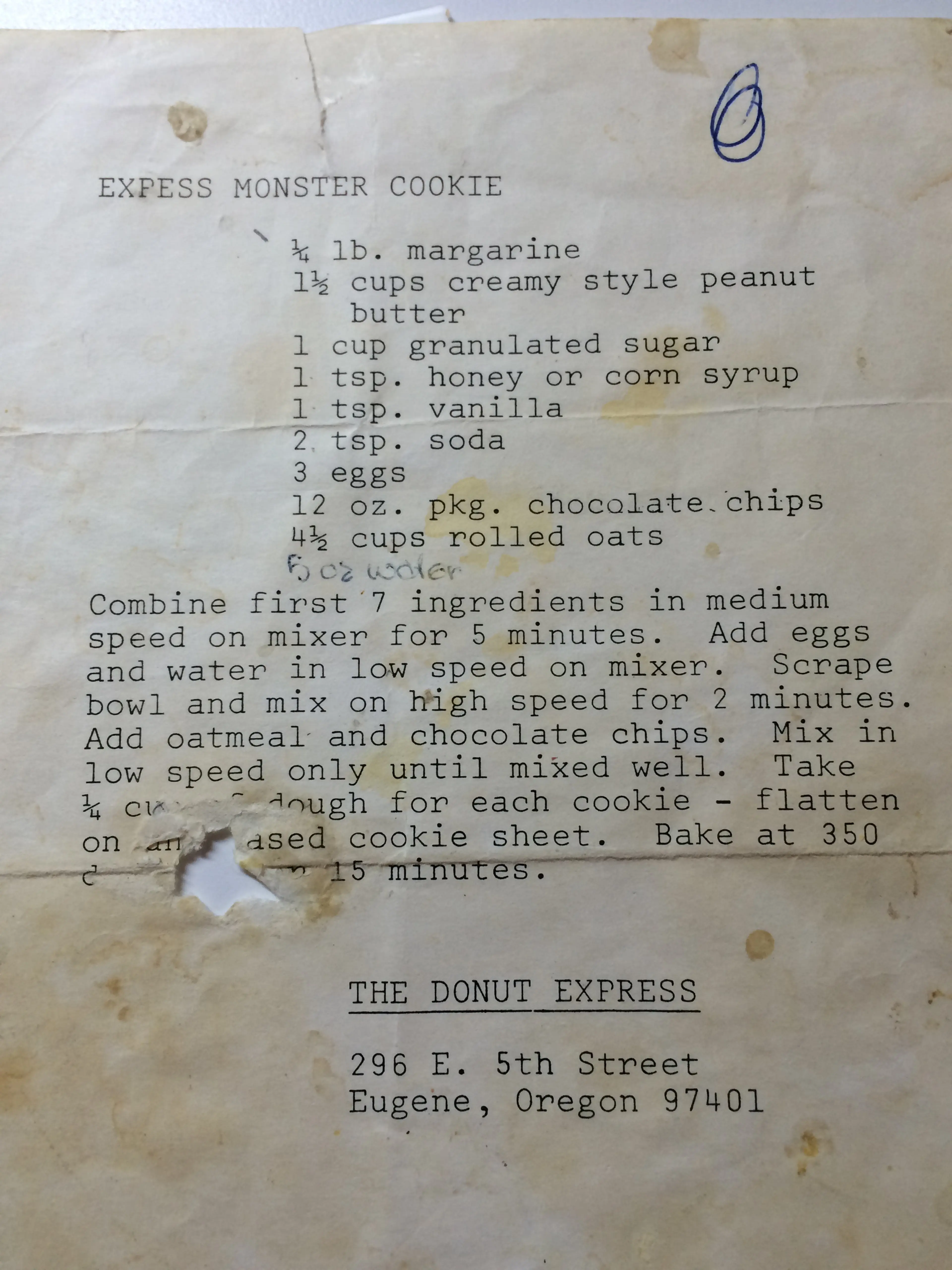 Grandmas Monster Cookies