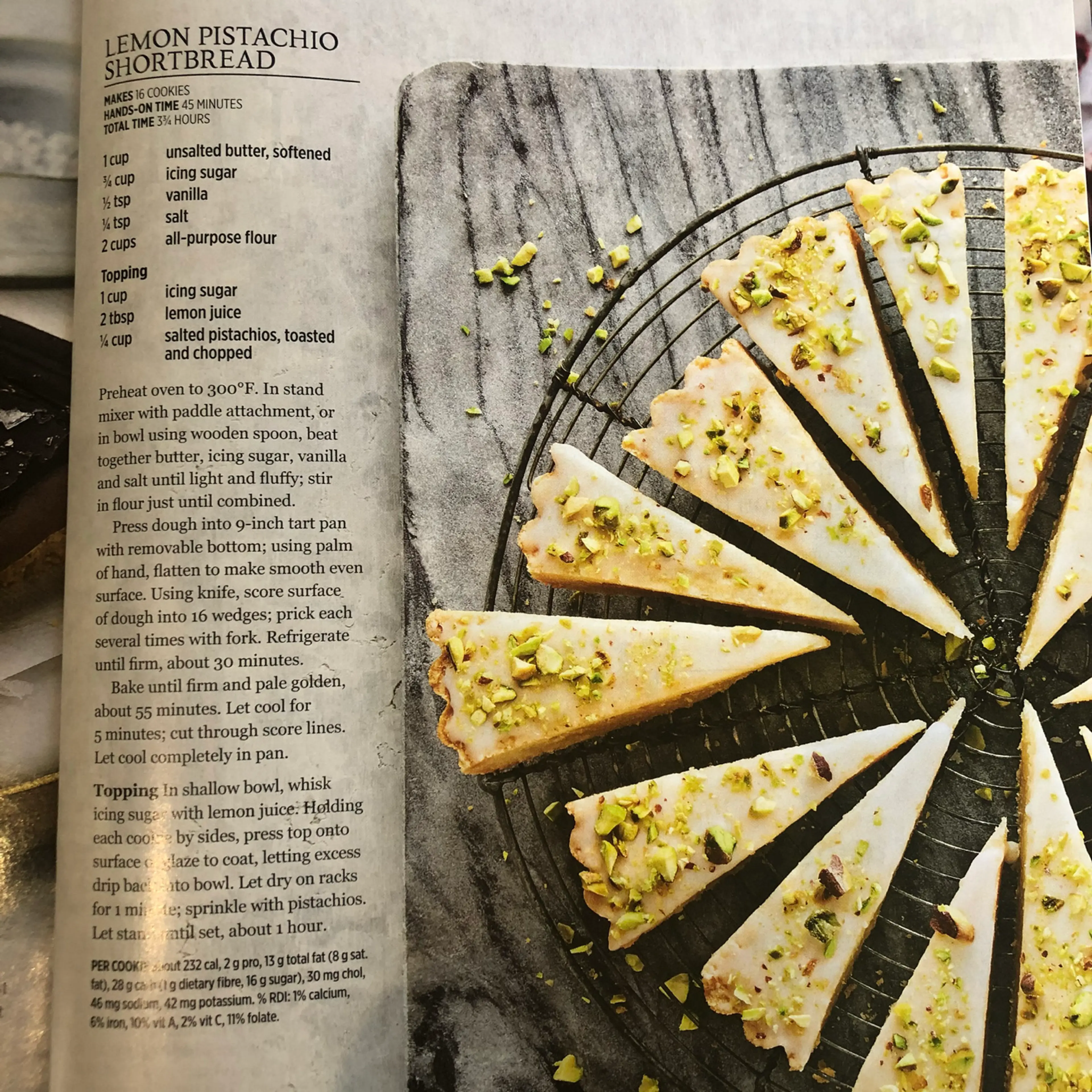 LEMON PISTACHIO SHORTBREAD