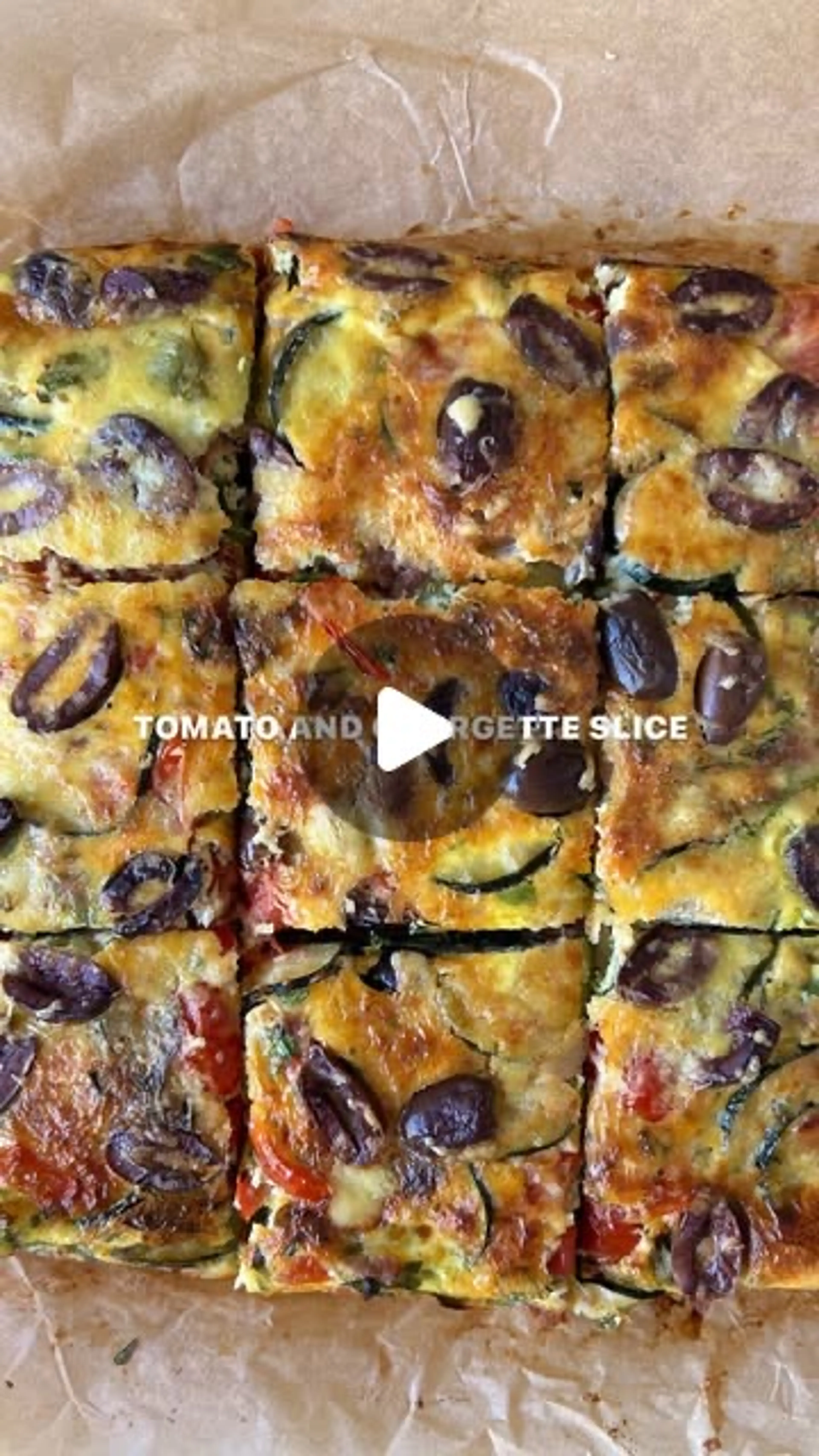 Tomato and Courgette Slice (gail’s Dupe