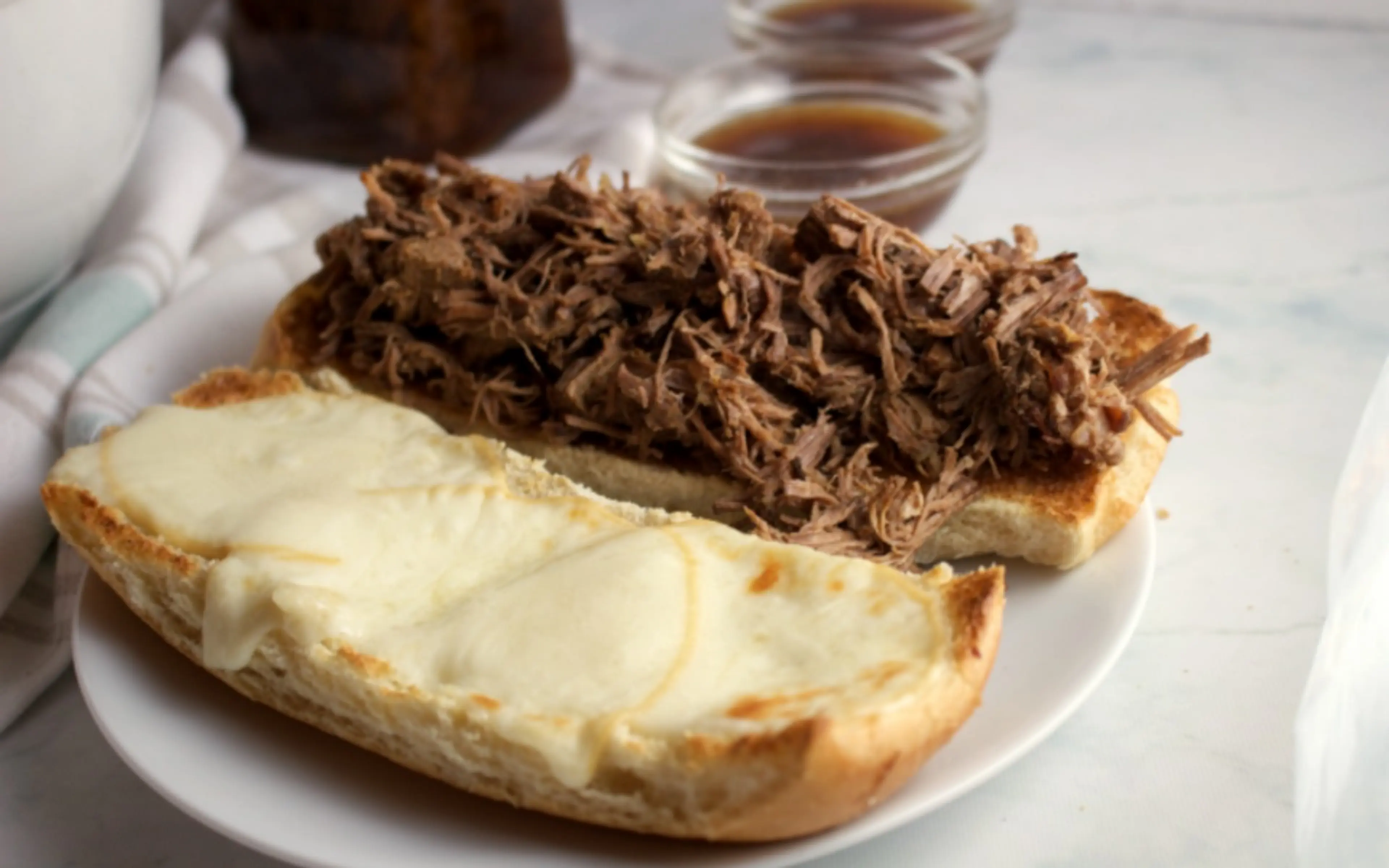 French Dip Sandwiches {Instant Pot or Slow Cooker}