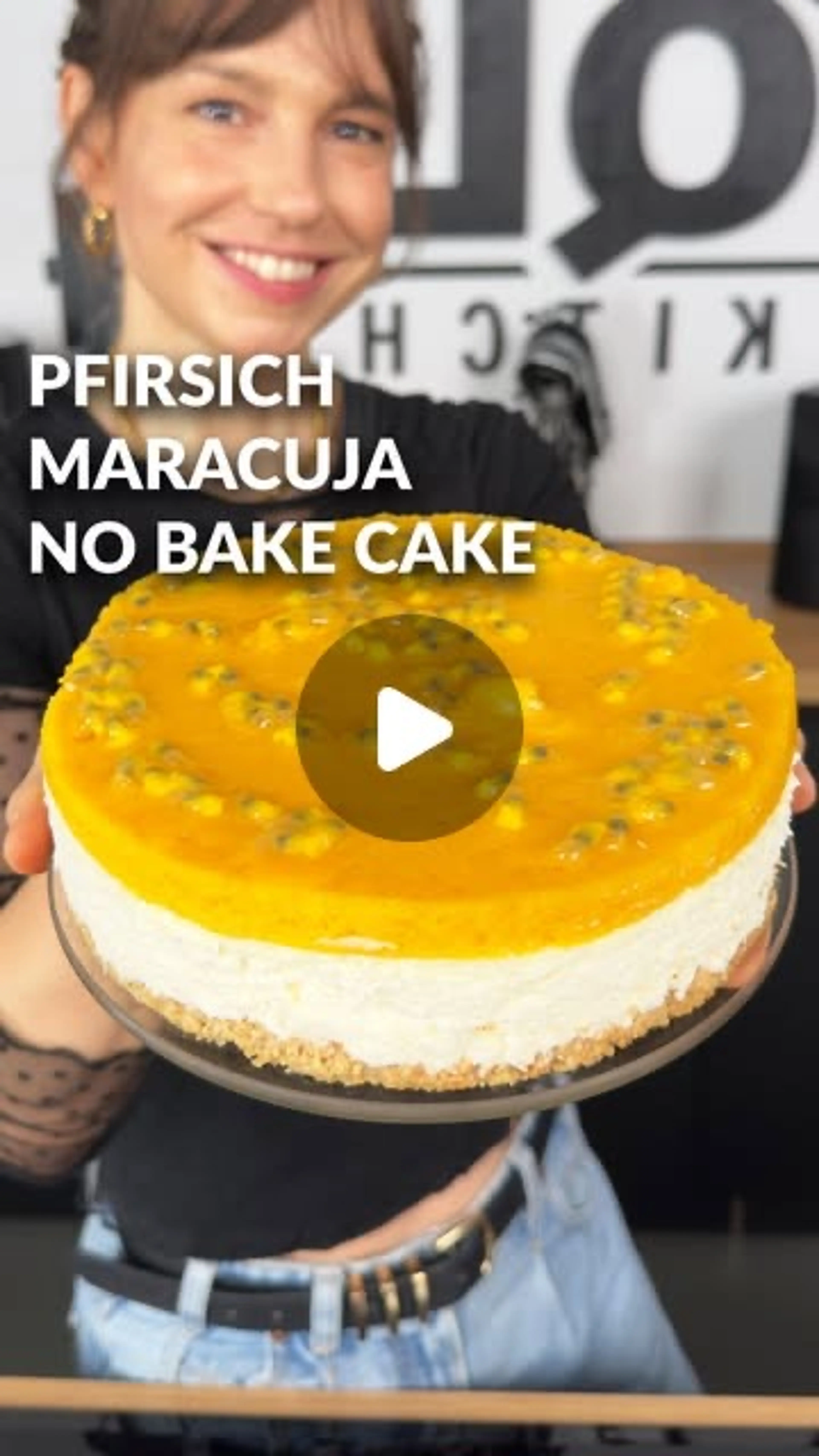Pfirsich-maracuja Protein Cheesecake (no Bake