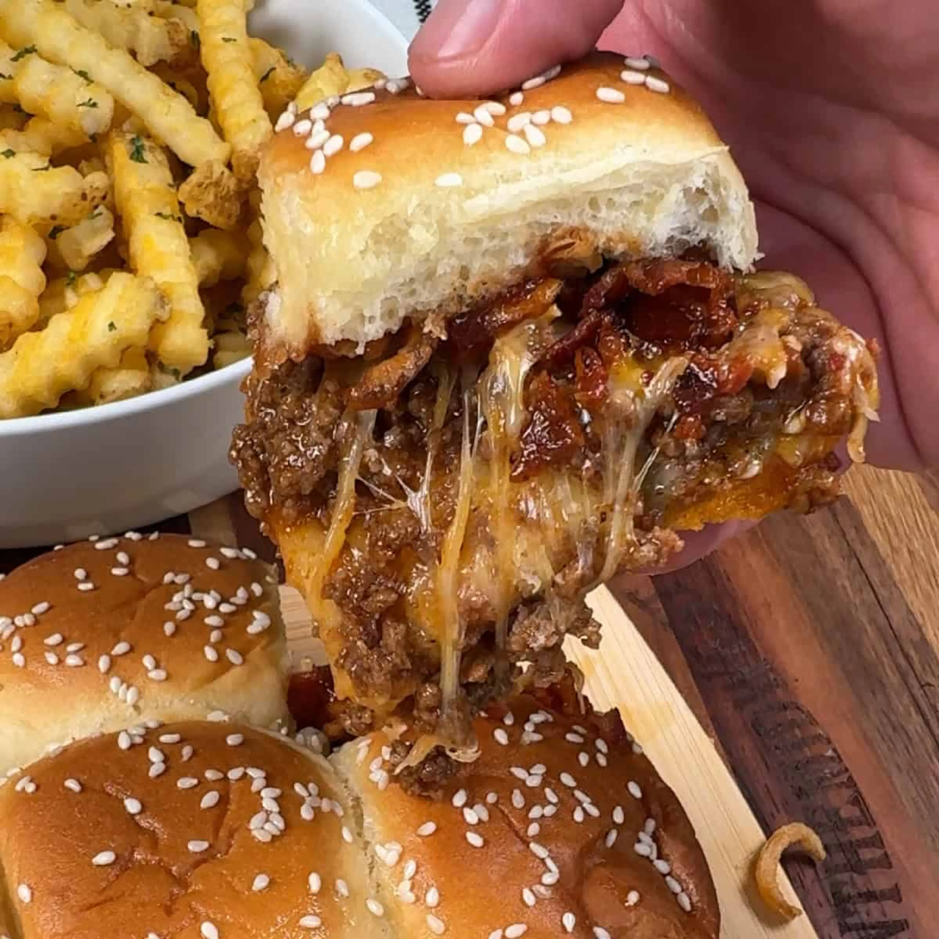 BBQ Cheeseburger Sliders