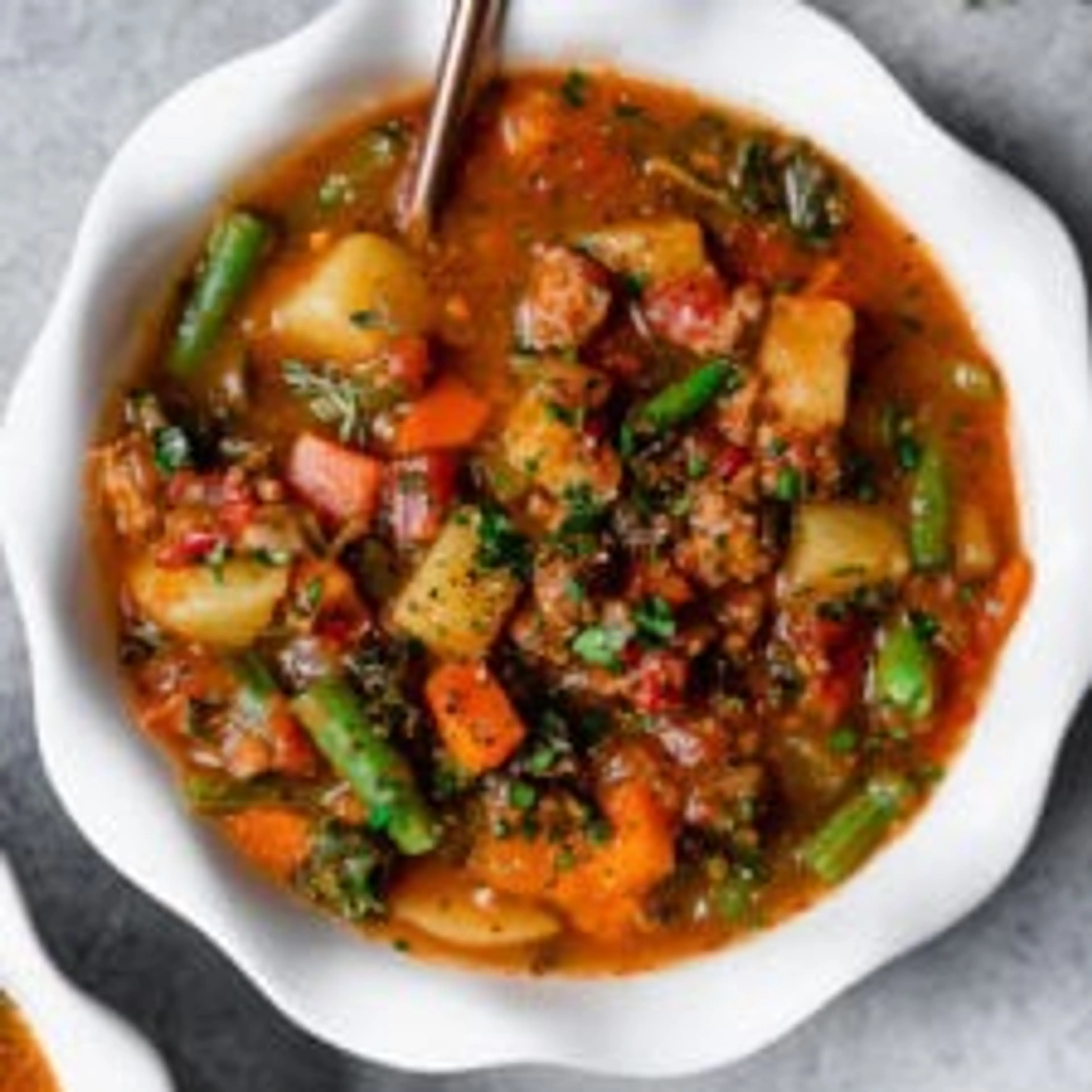 Crock Pot Healthy Hamburger Soup