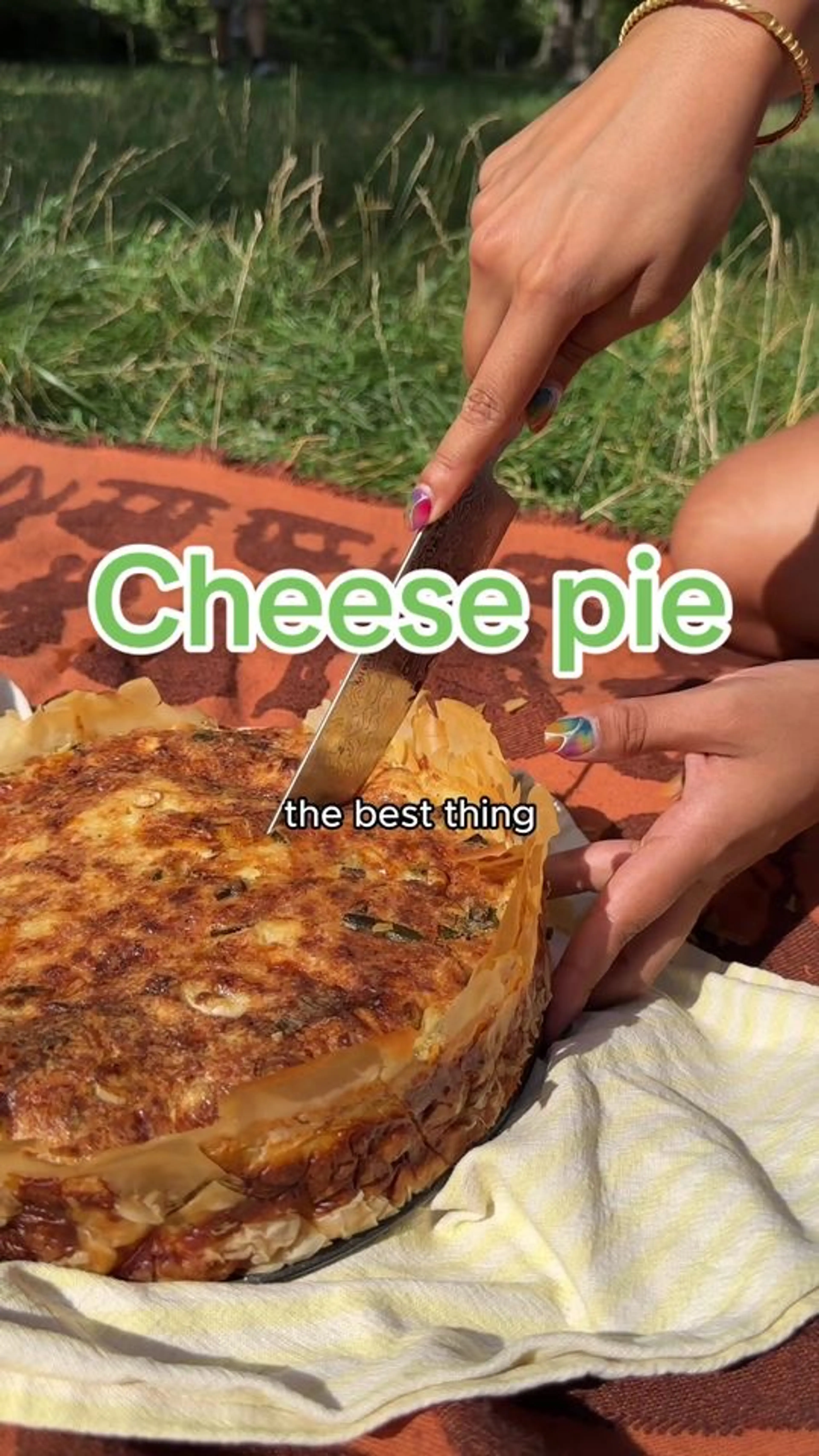 Triple Cheese Spring Onion Pie