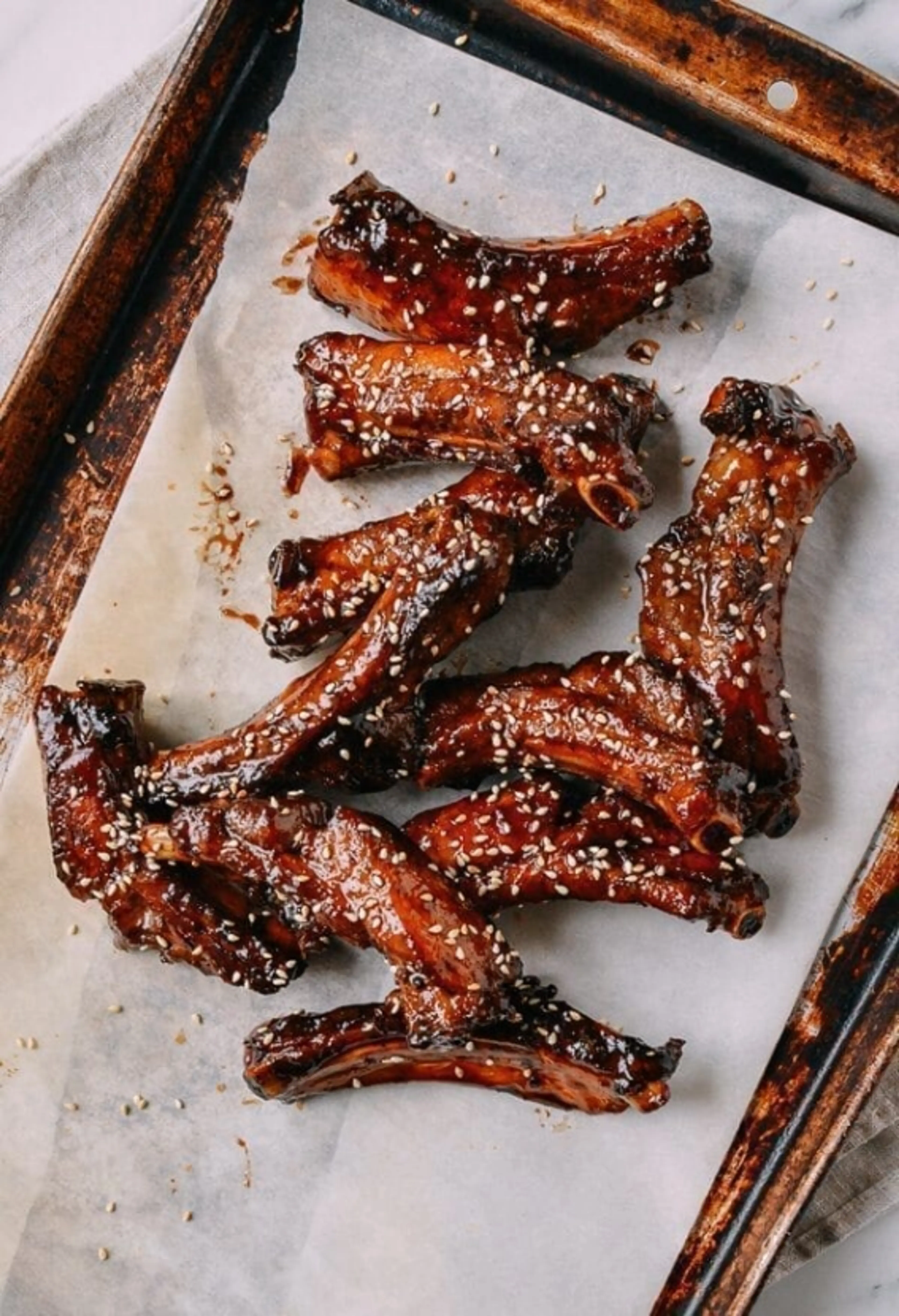 Honey Glazed Ribs (蜜汁排骨) - Oven Baked