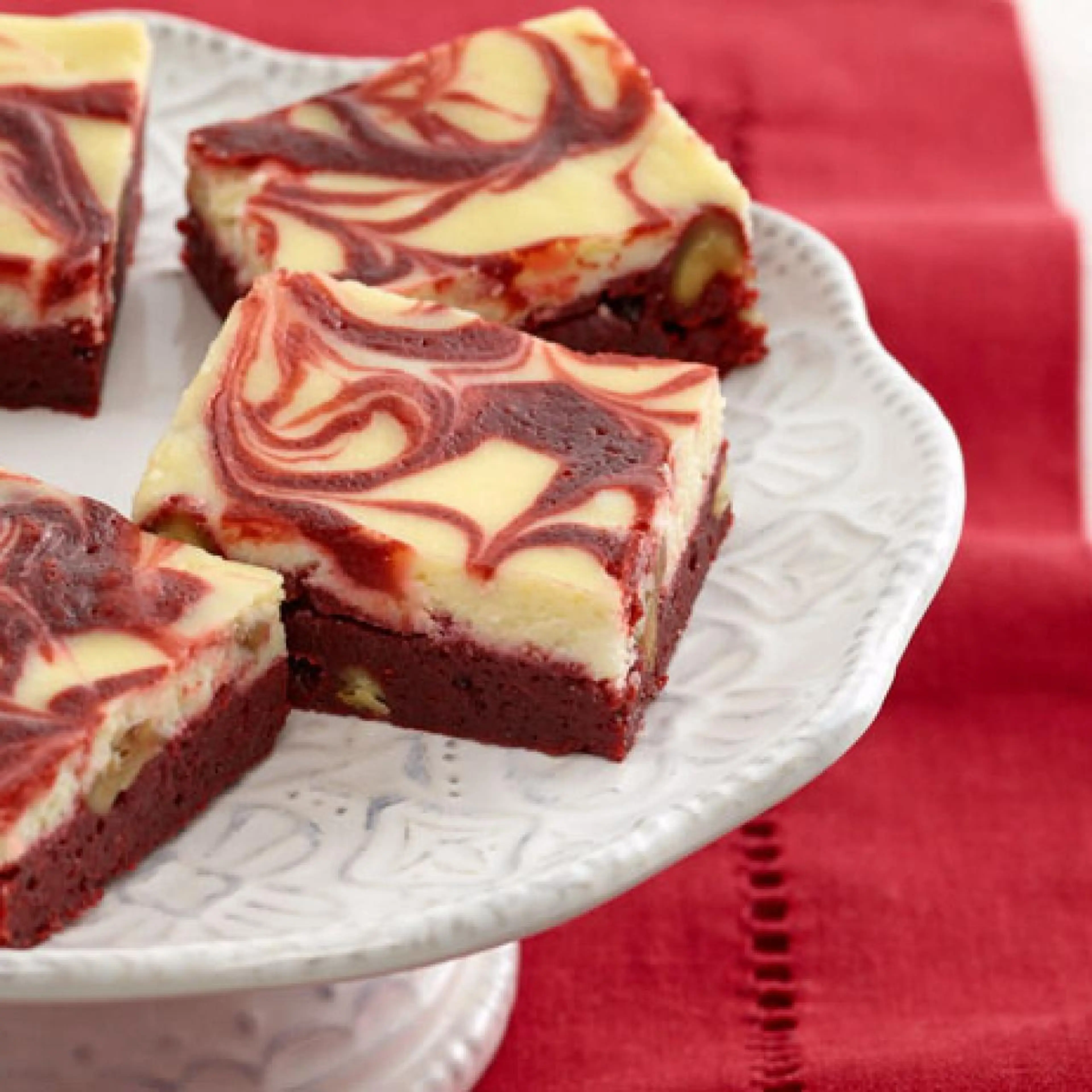 Red Velvet Swirl Brownies