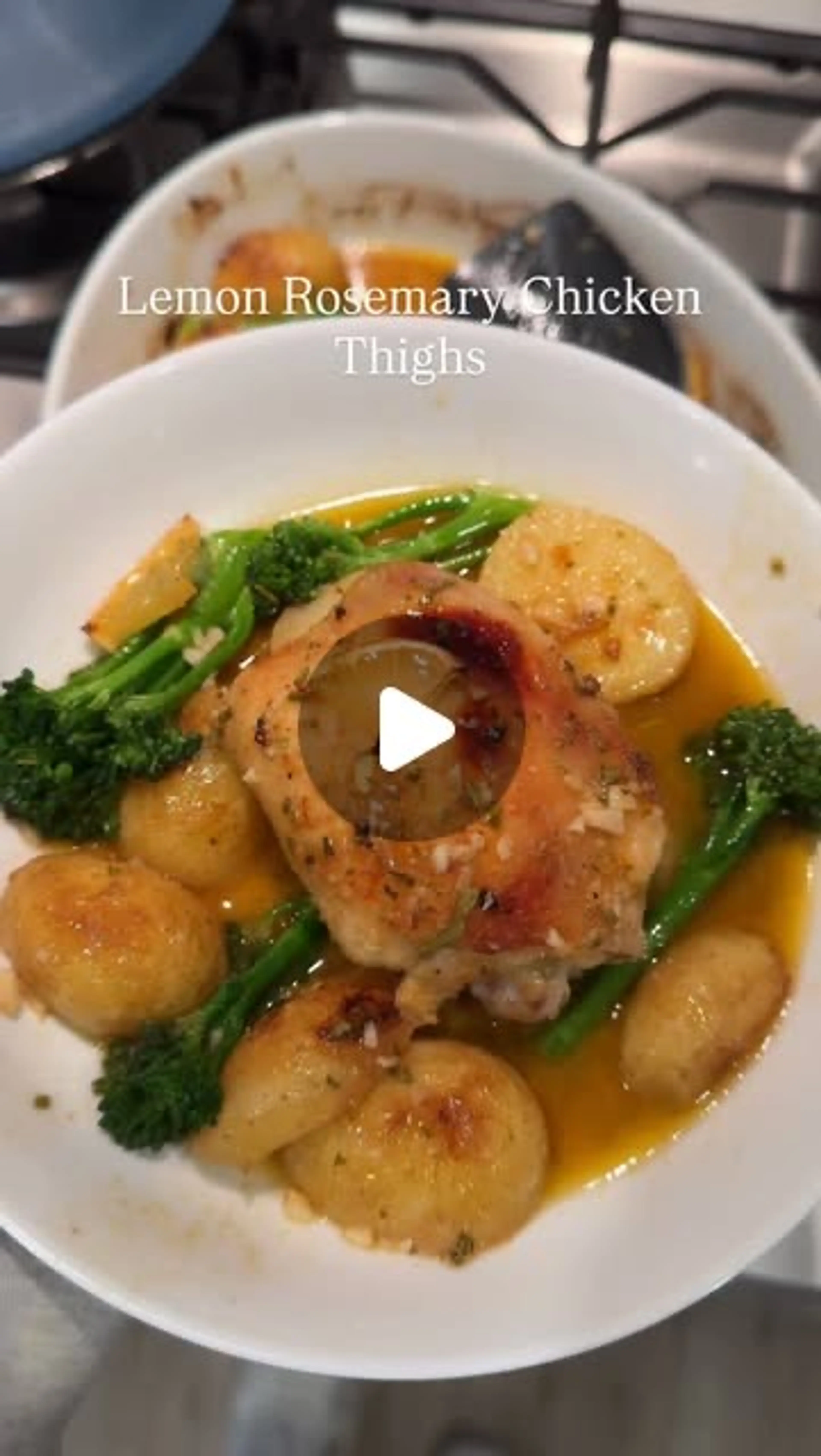 Lemon Rosemary Chicken Thighs with Potatoes