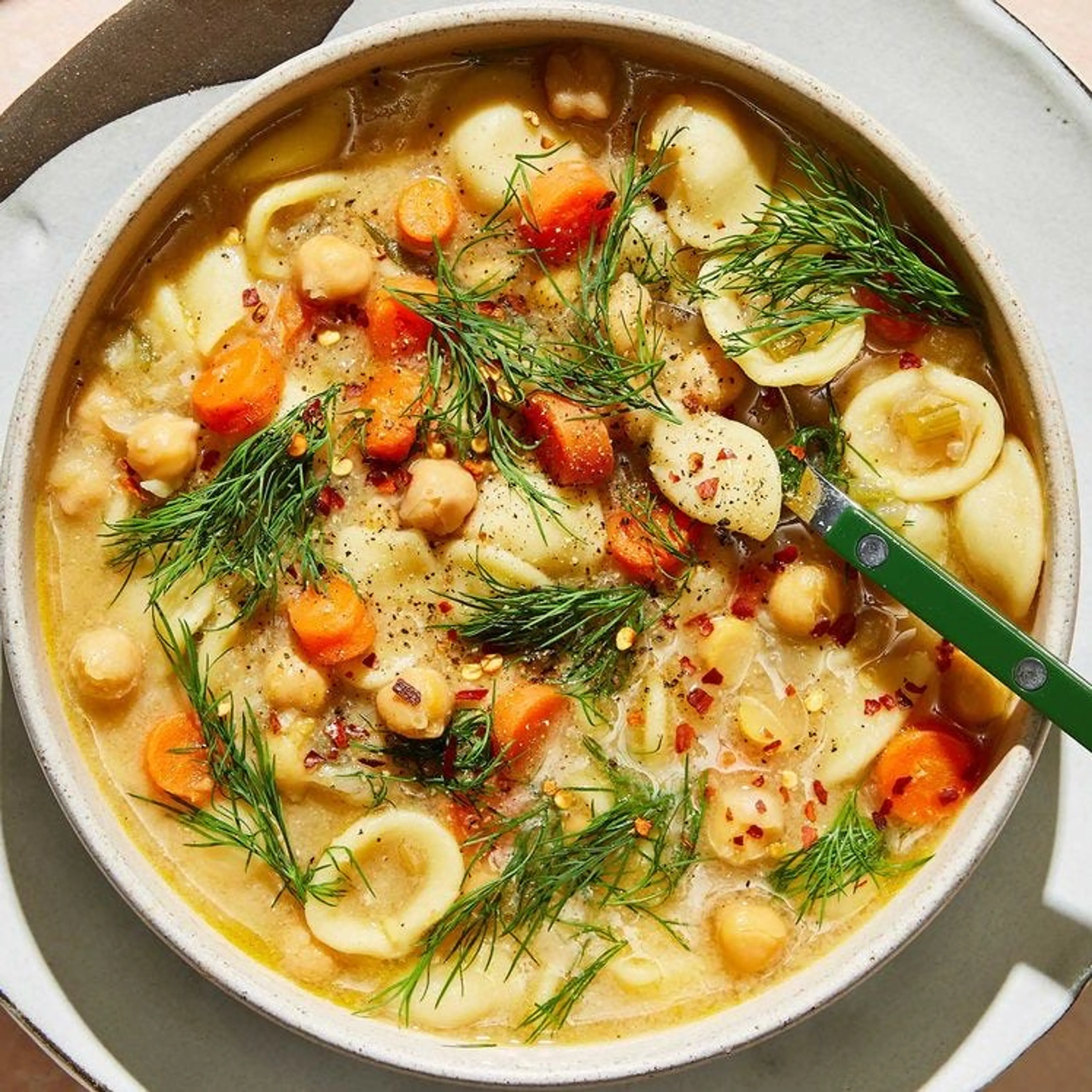 Chickpea Noodle Soup