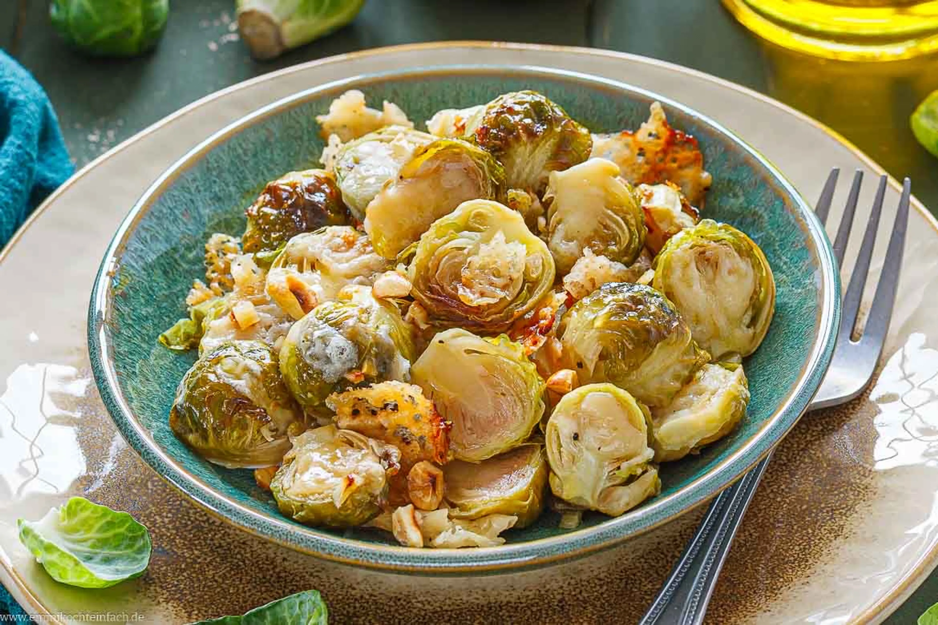 Knuspriger Rosenkohl aus dem Backofen