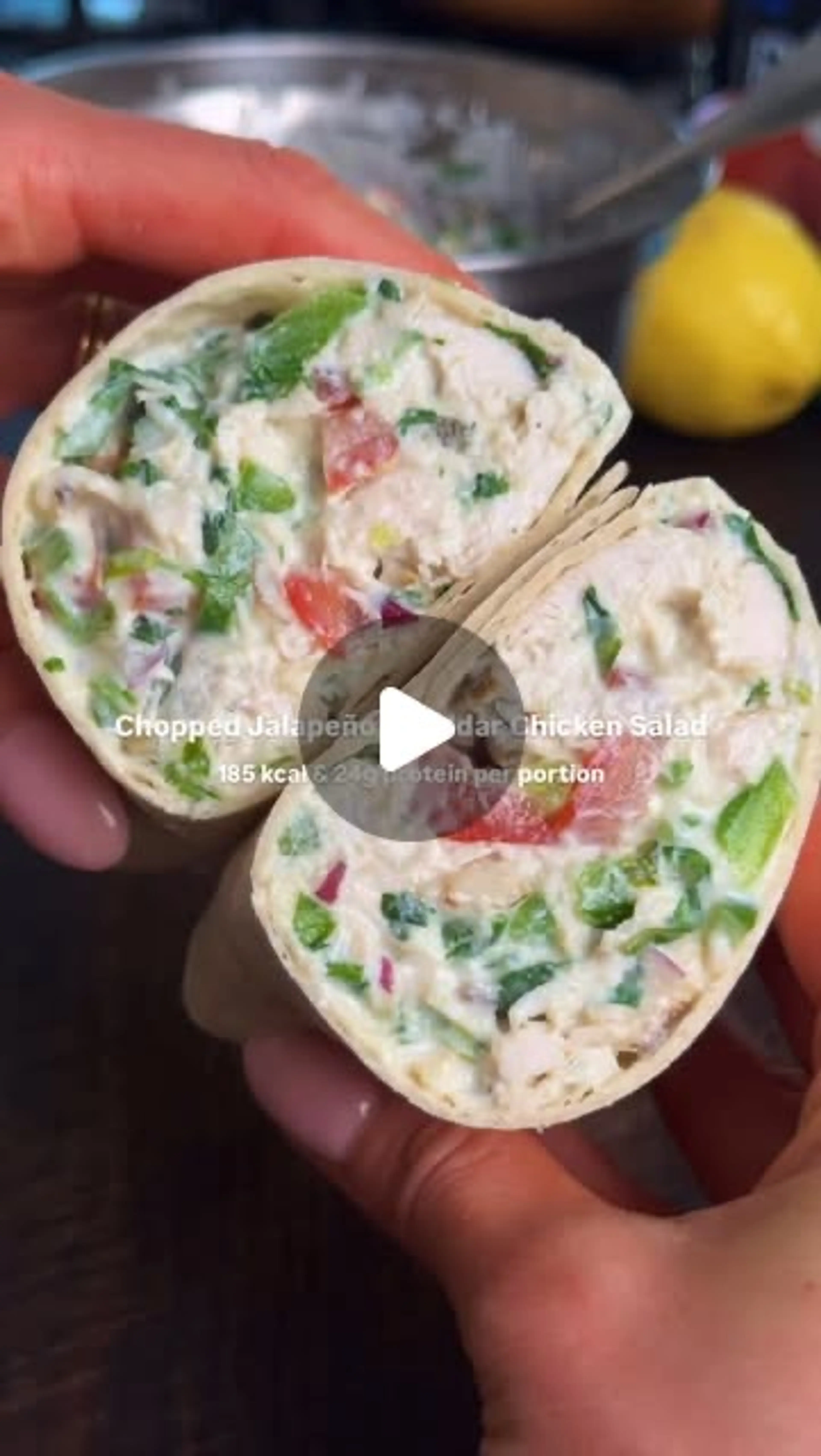 Chopped Chicken Jalapeño Salad