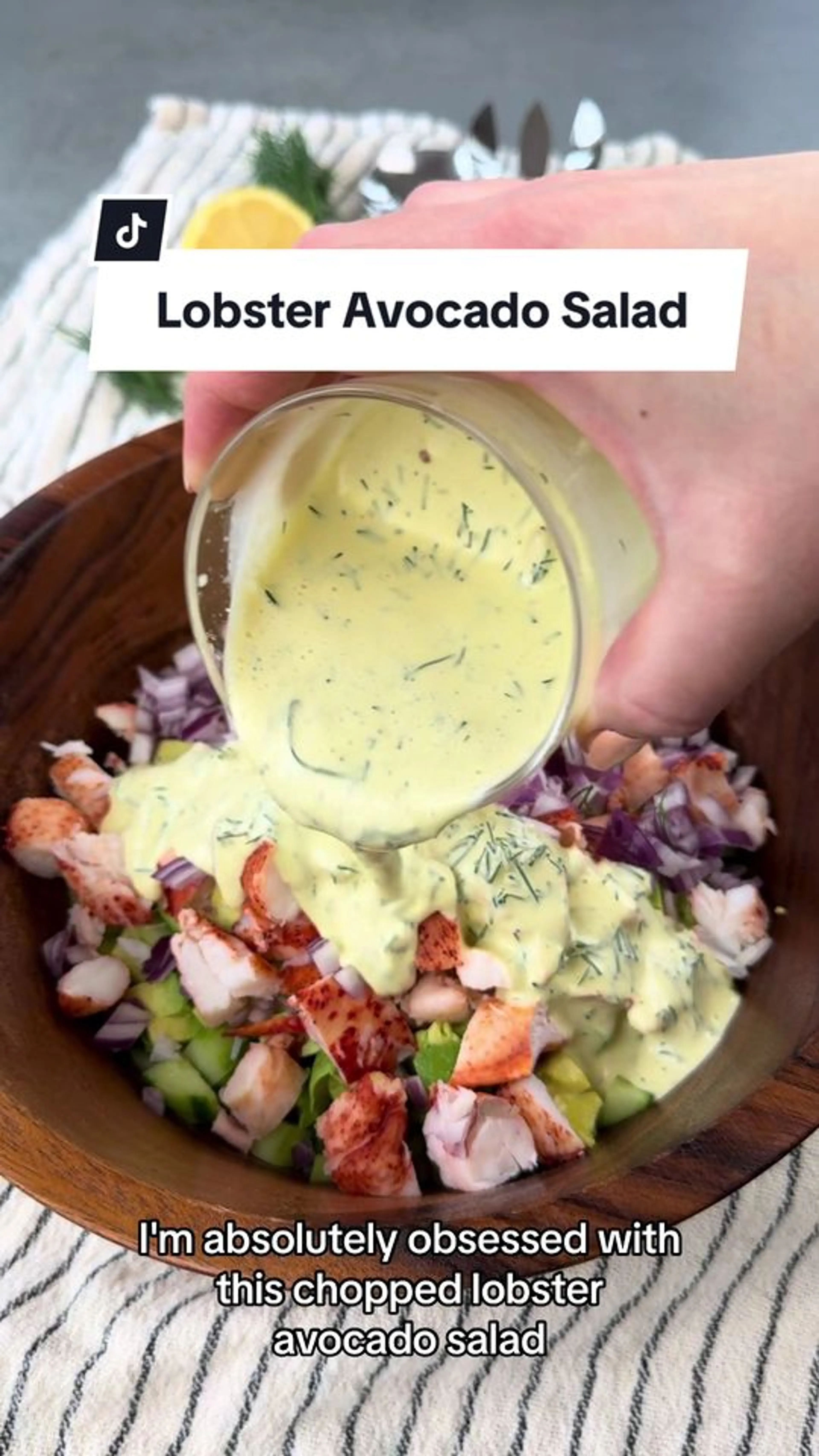 Chopped Lobster and Avocado Salad