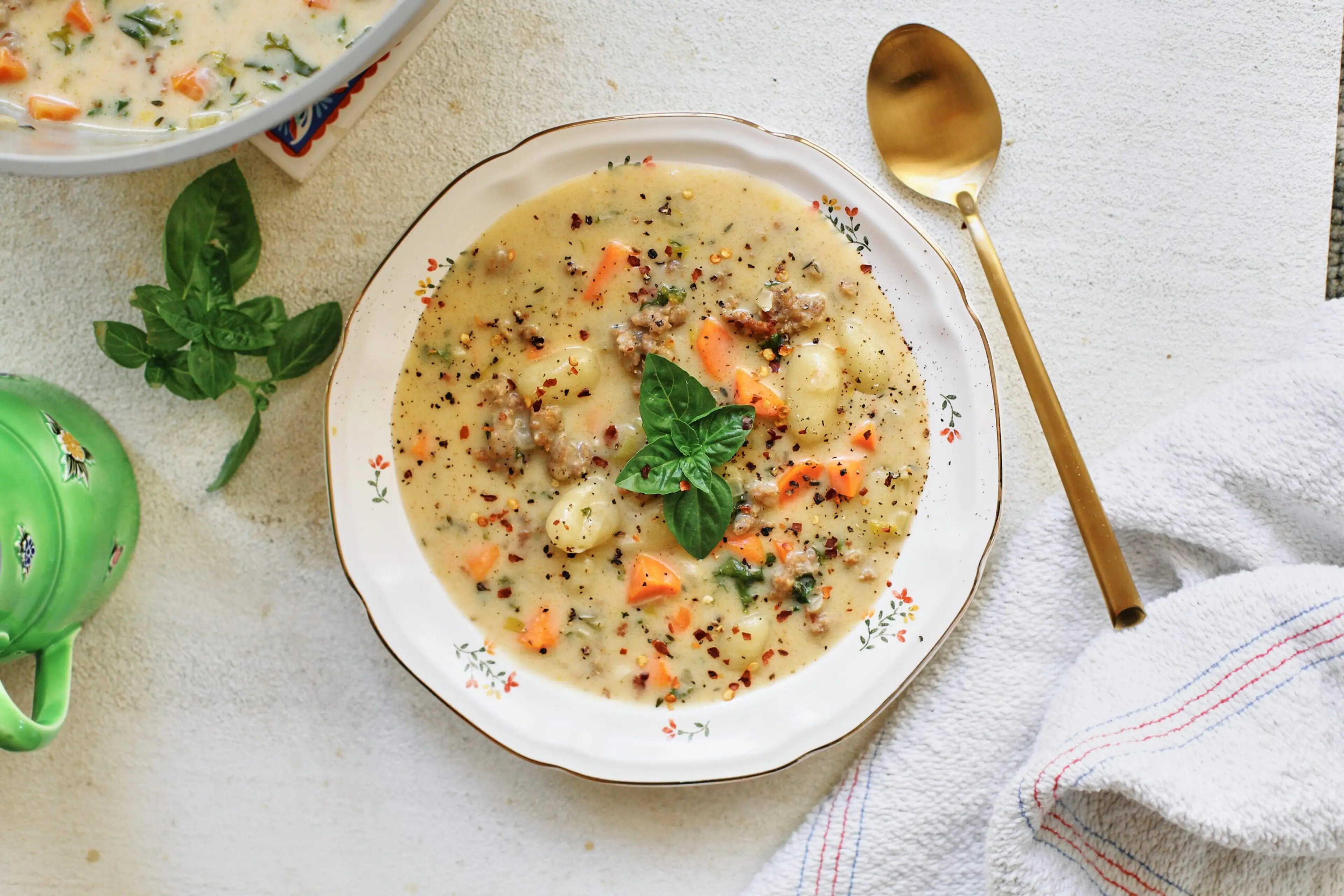 Creamy Gnocchi & Italian Sausage Soup