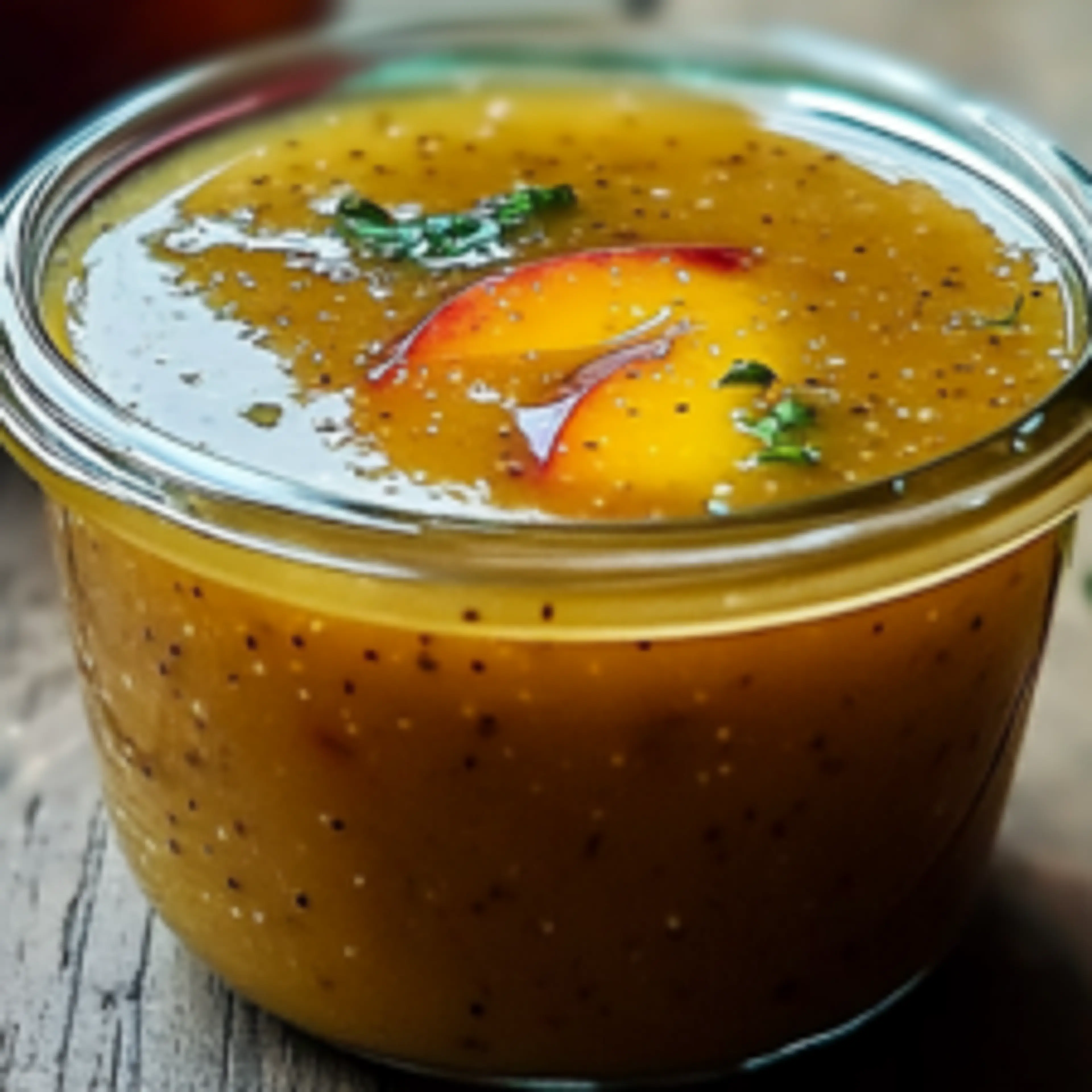 Peach Honey Dijon Balsamic Vinaigrette