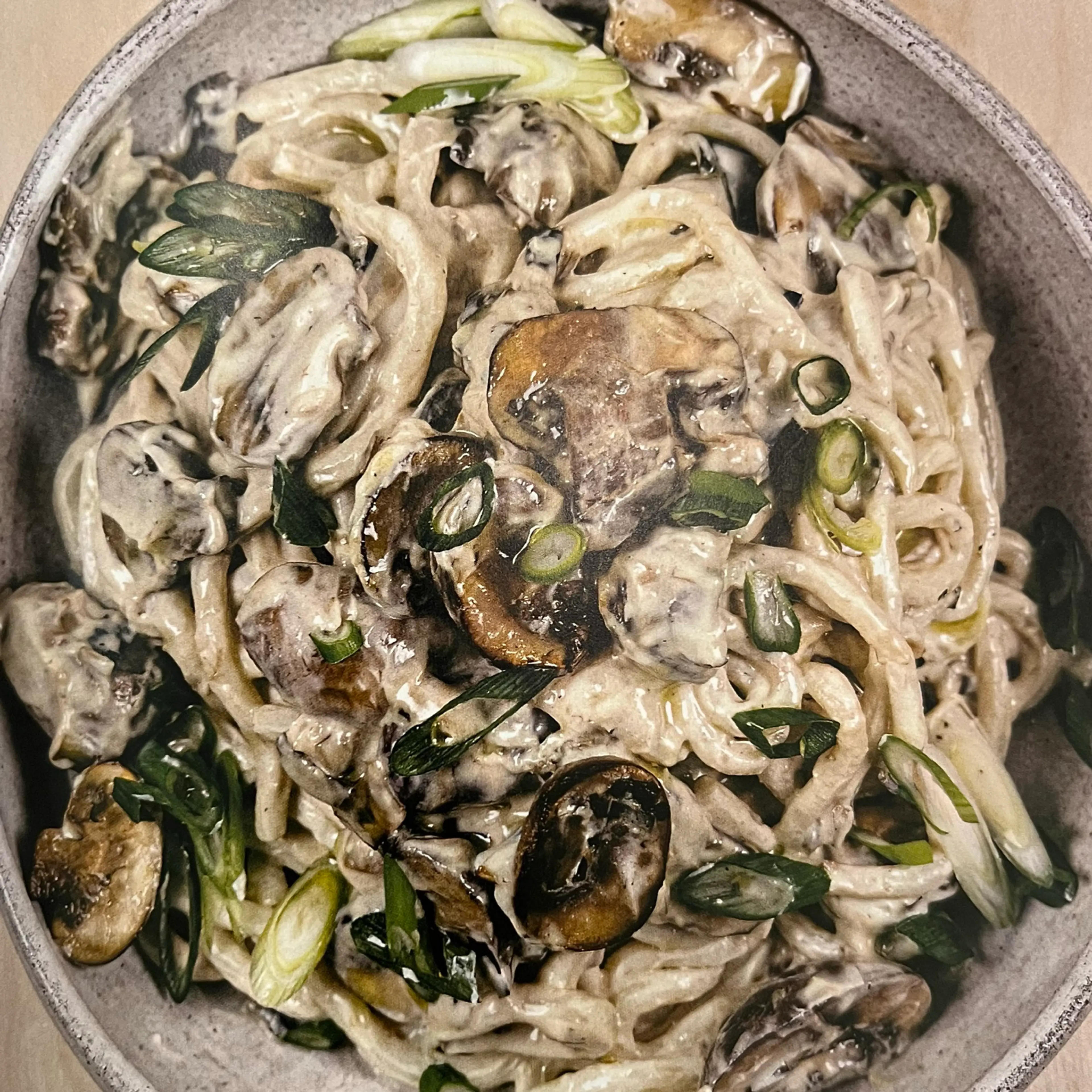 Creamy Mushroom Udon Noodles