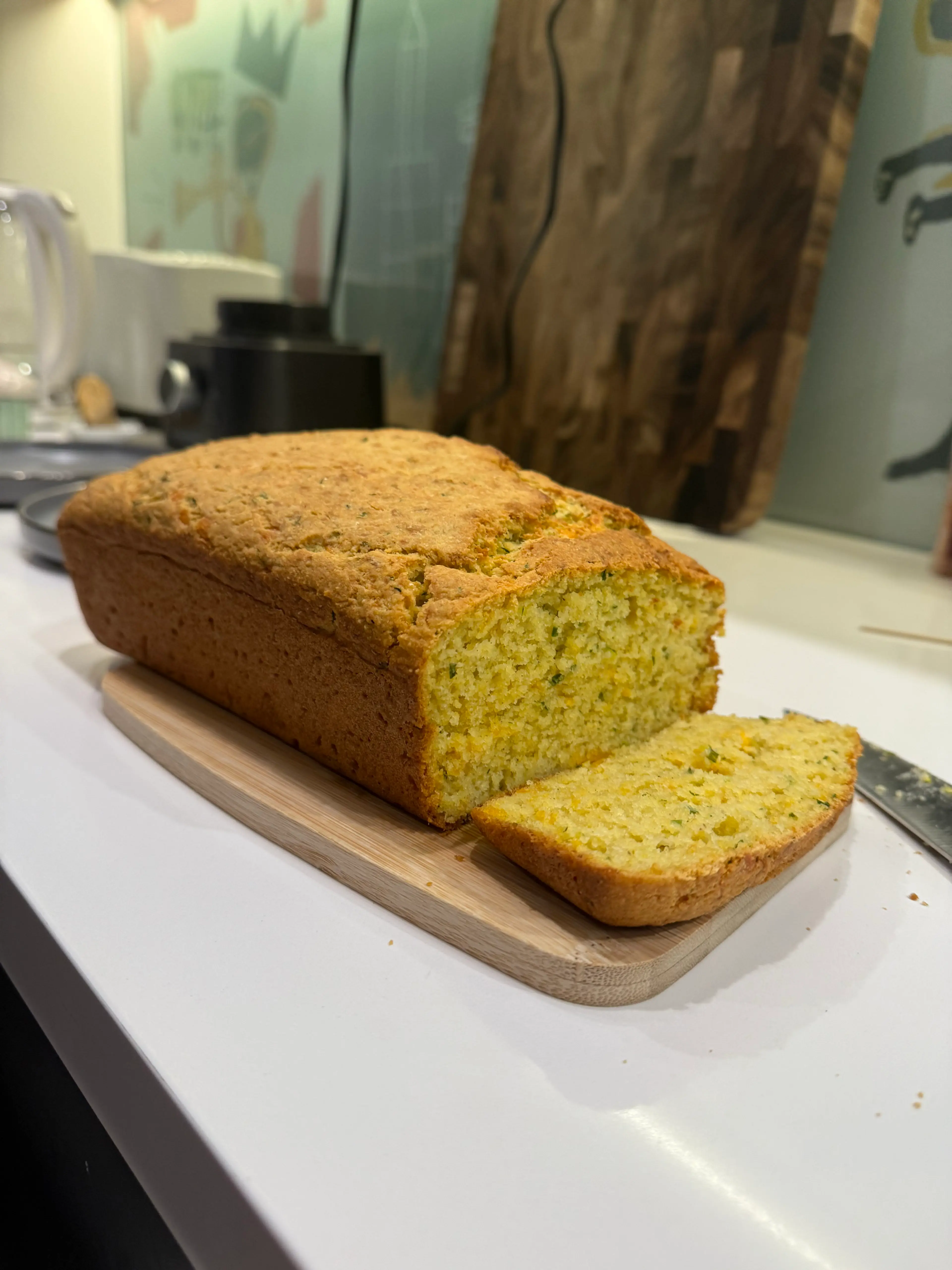 Savory Zucchini Cornbread Loaf