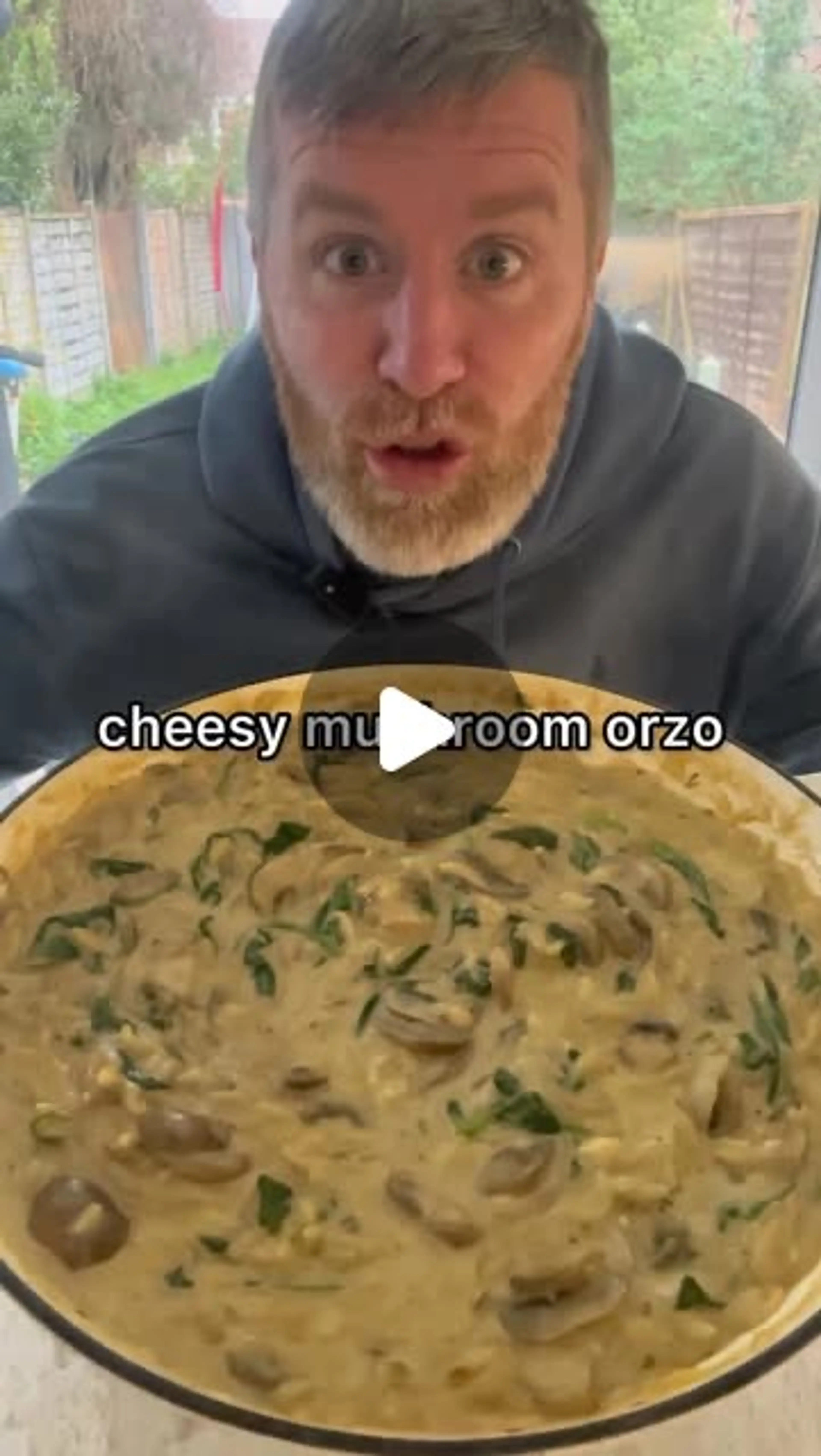 Cheesy Mushroom Orzo Recipe