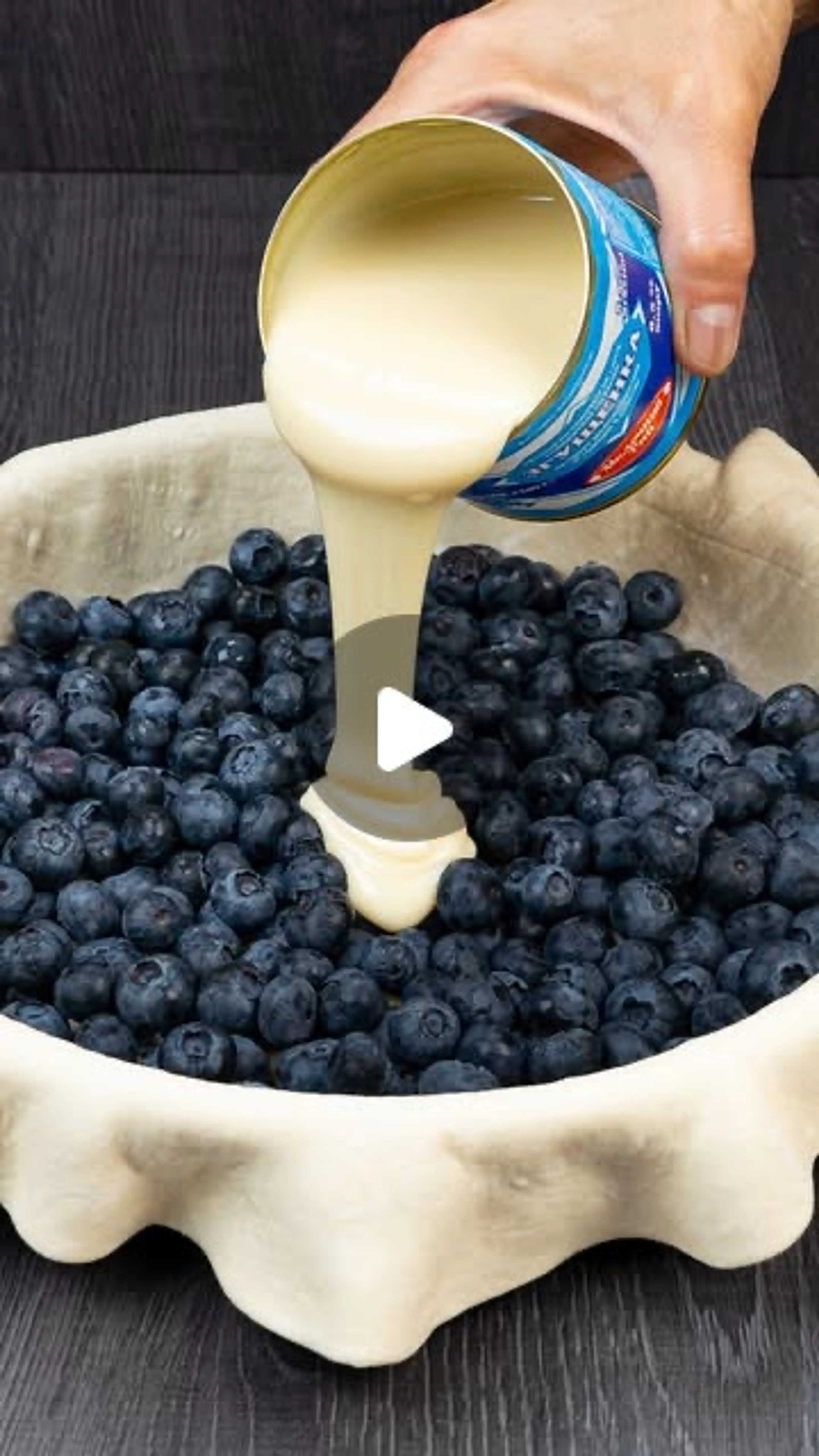 Puff Pastry Dessert With Blueberries