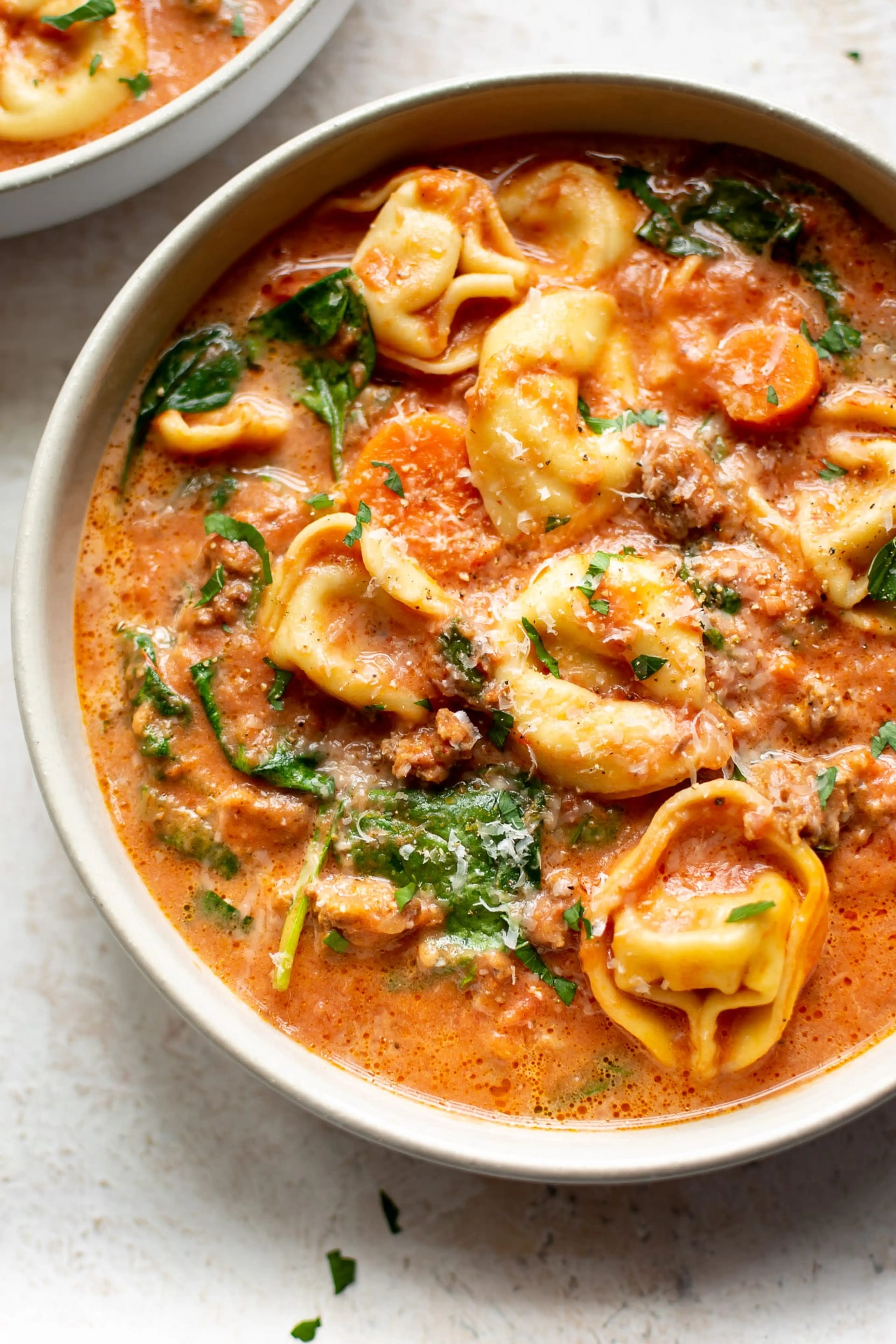 Crockpot Tortellini Soup with Sausage