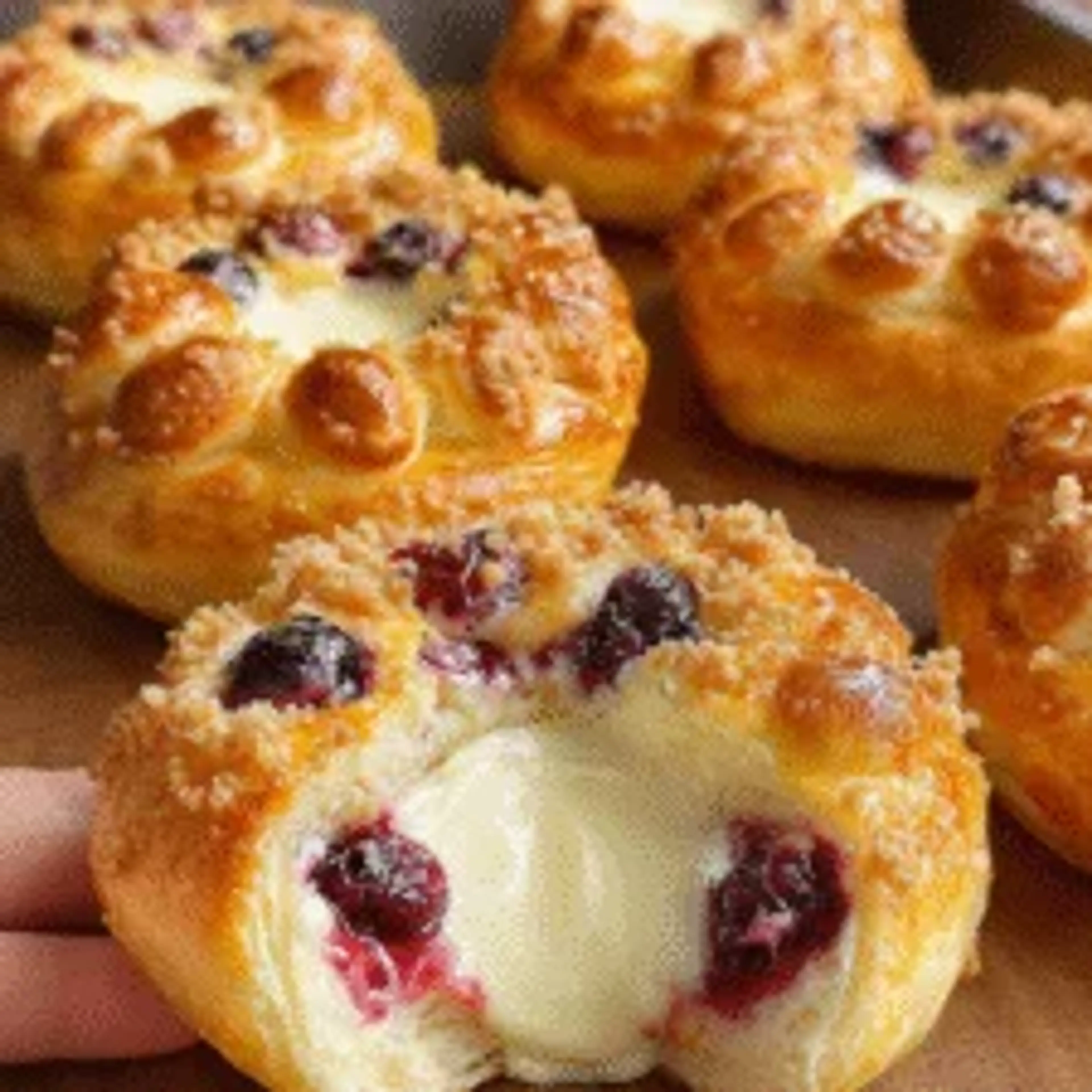 Danish Carnival Buns with Vanilla Cheesecake Delight!