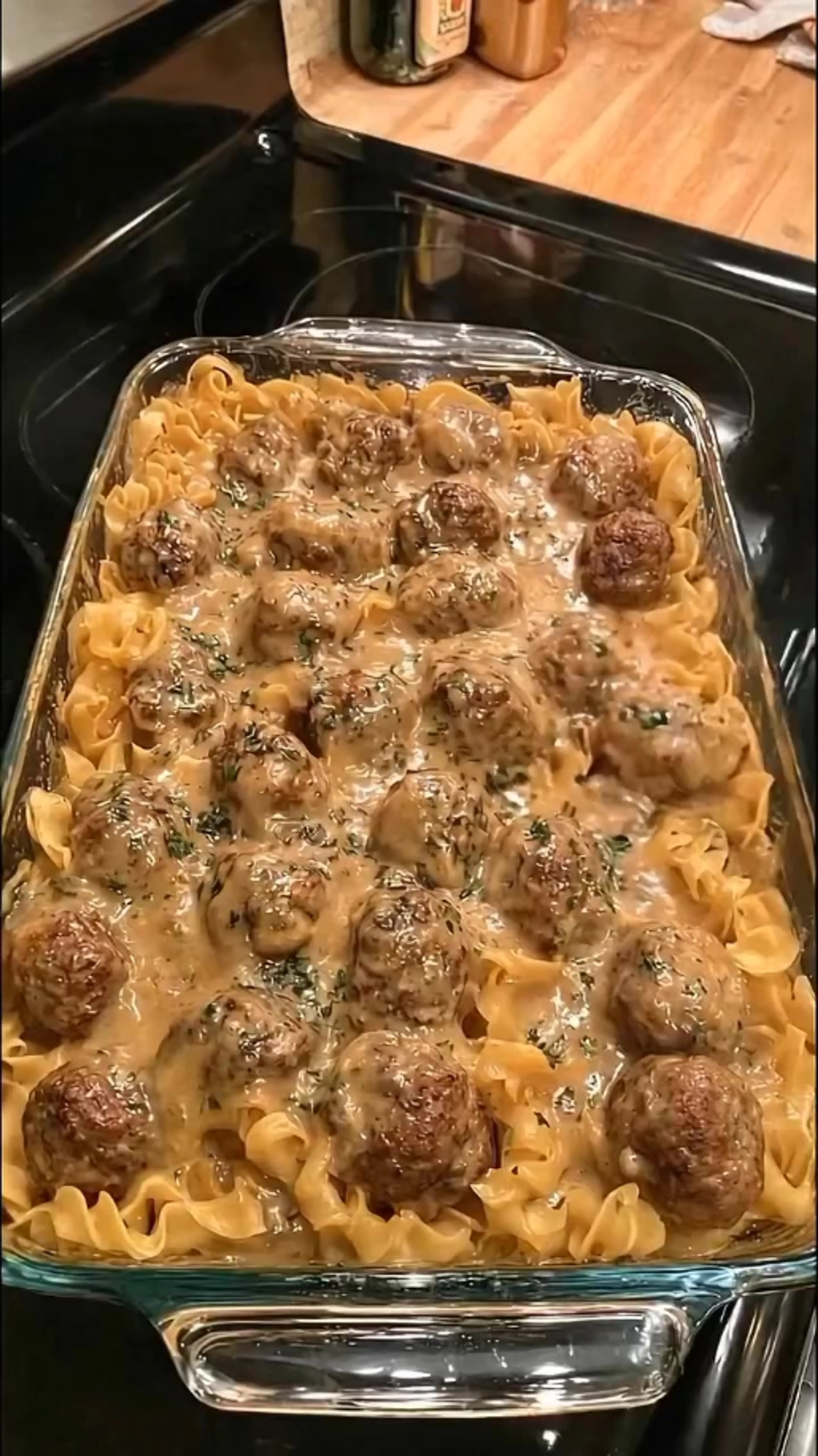 Swedish Meatball Pasta Bake