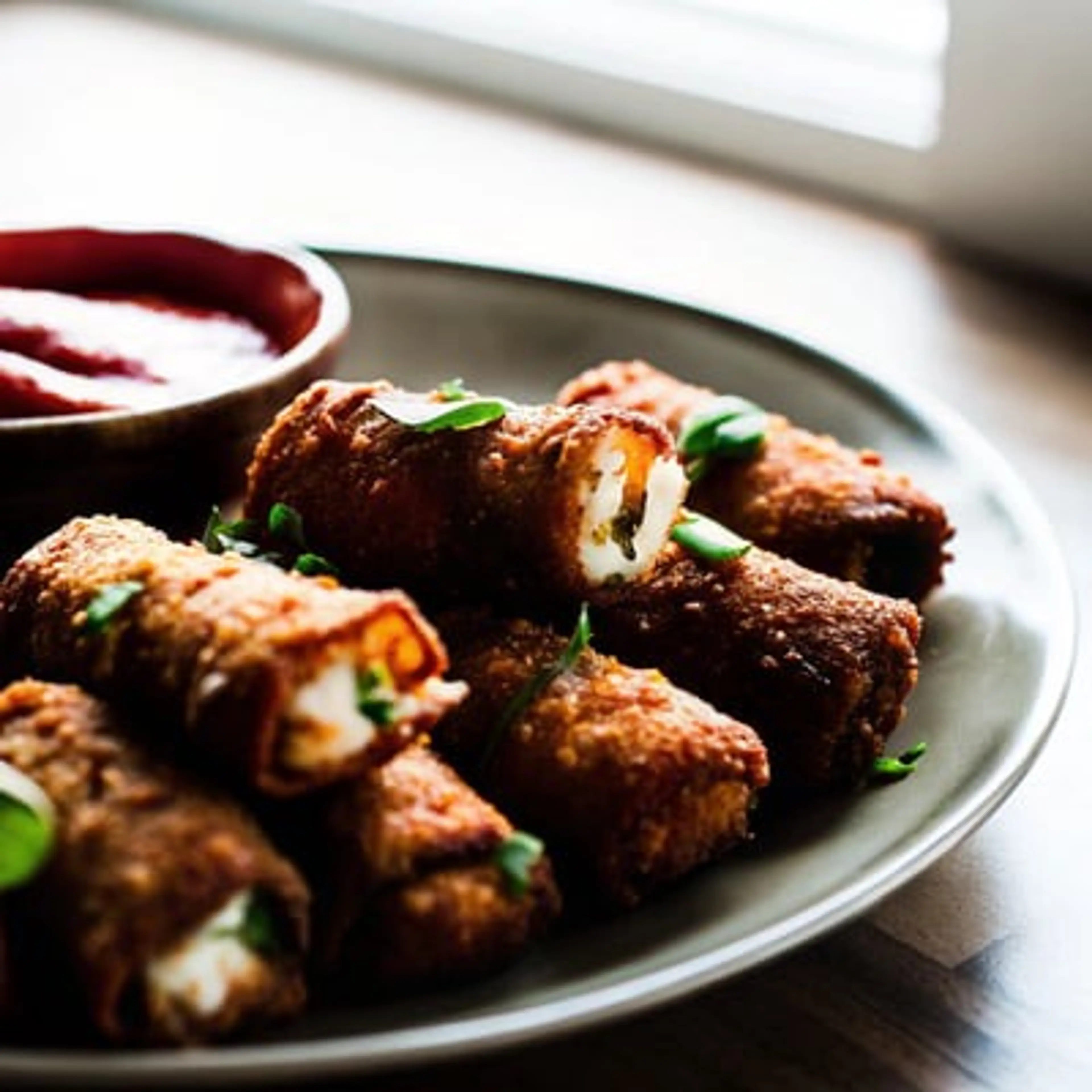 Wonton Mozzarella Sticks