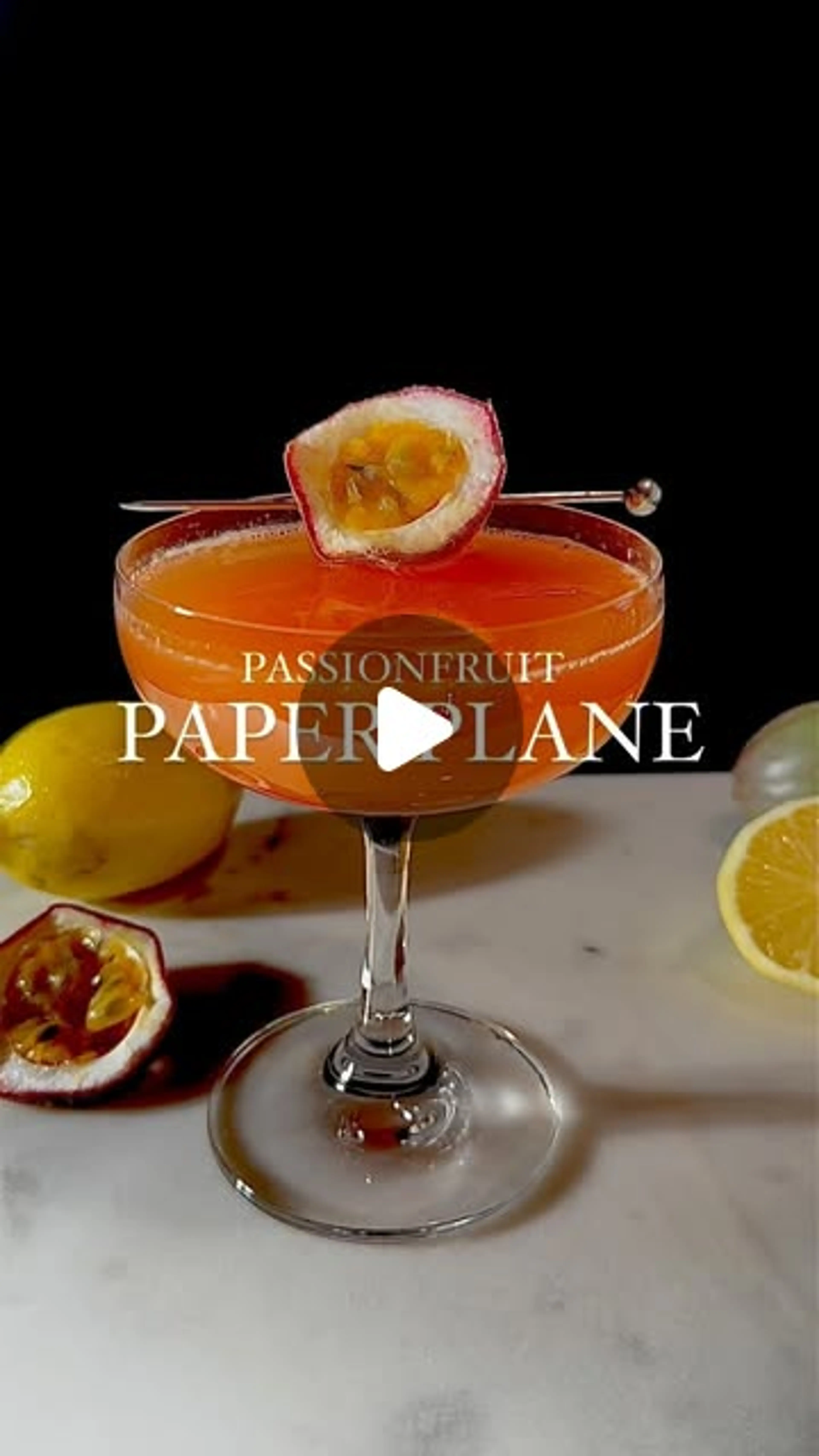 Passionfruit Paper Plane