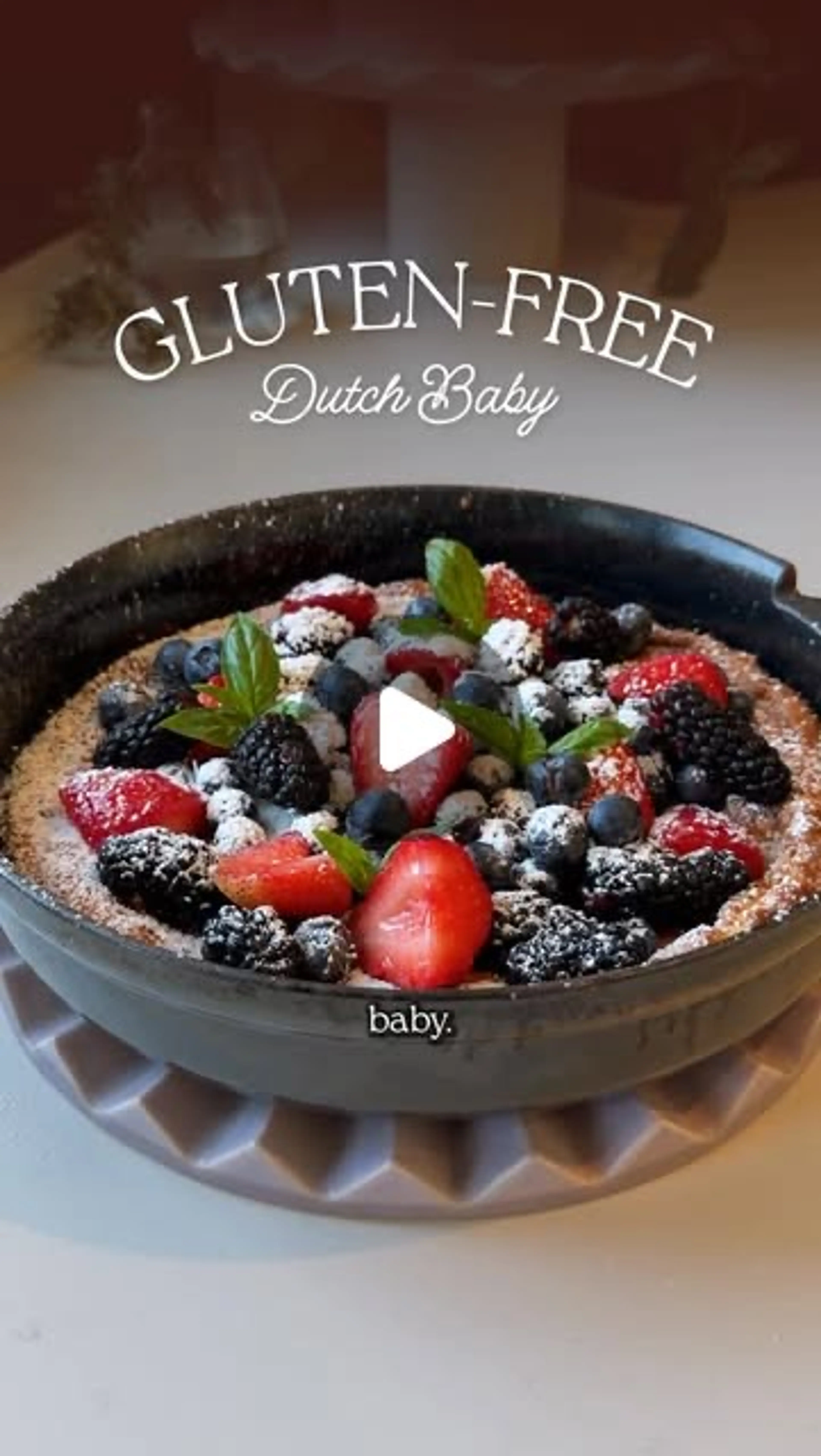Easyyyy Peasy Gluten-free Almond Dutch Baby