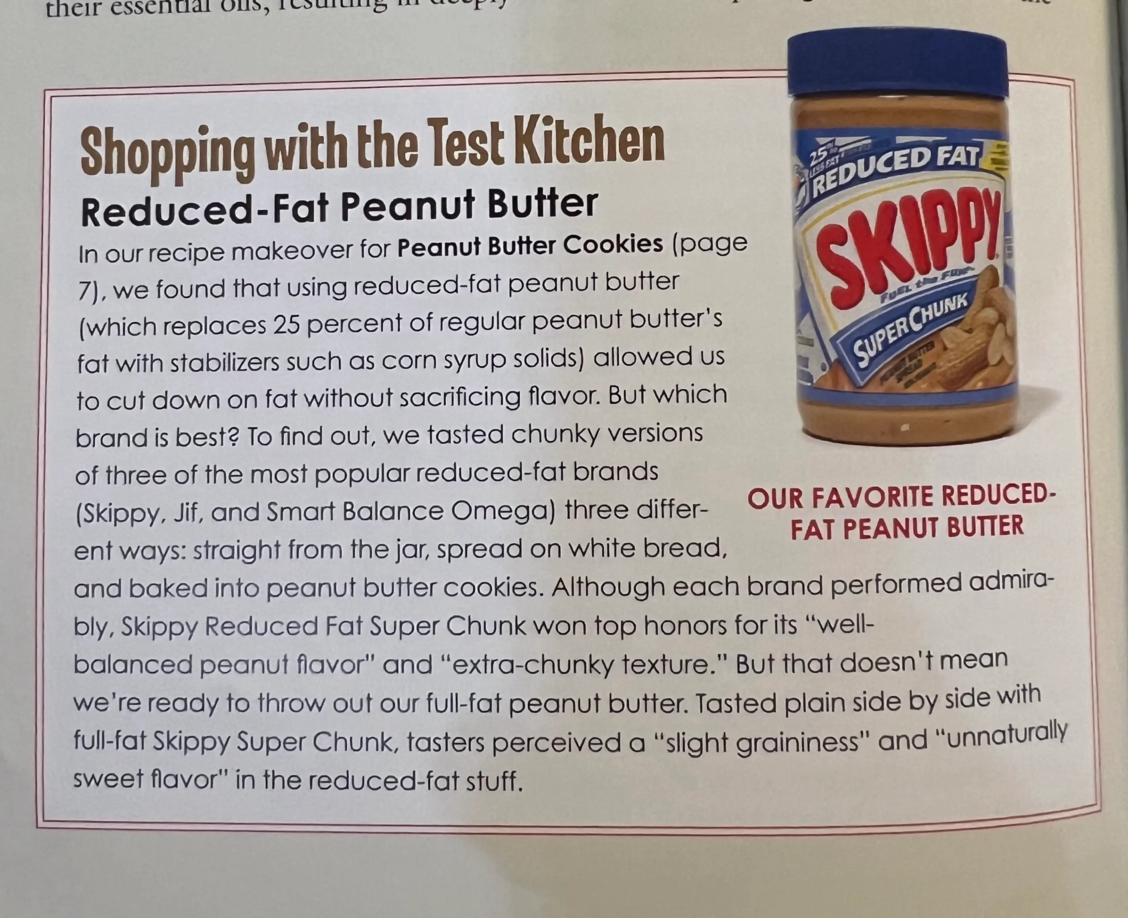 Low-Fat Peanut Butter Cookies (ATK)