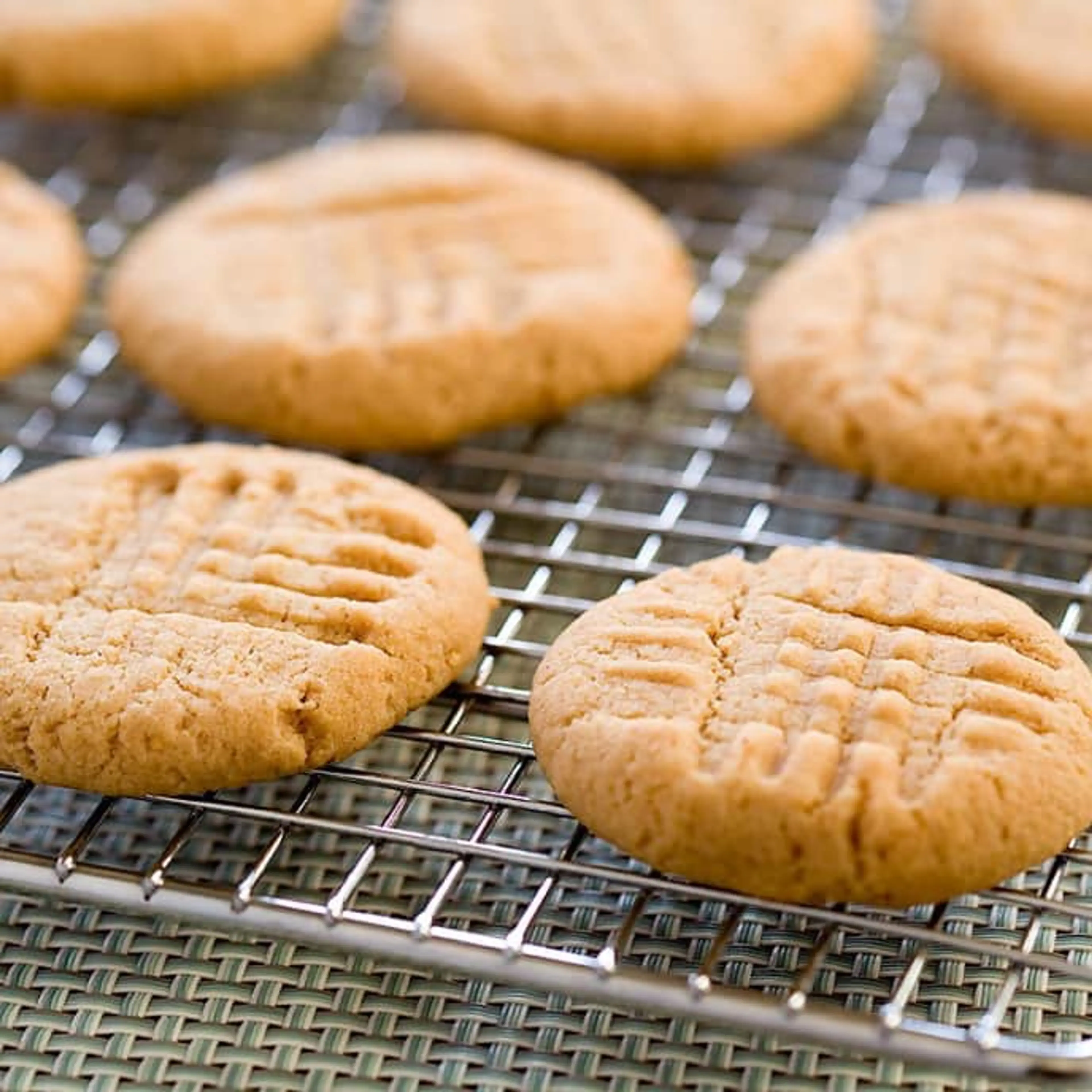 Low-Fat Peanut Butter Cookies (ATK)