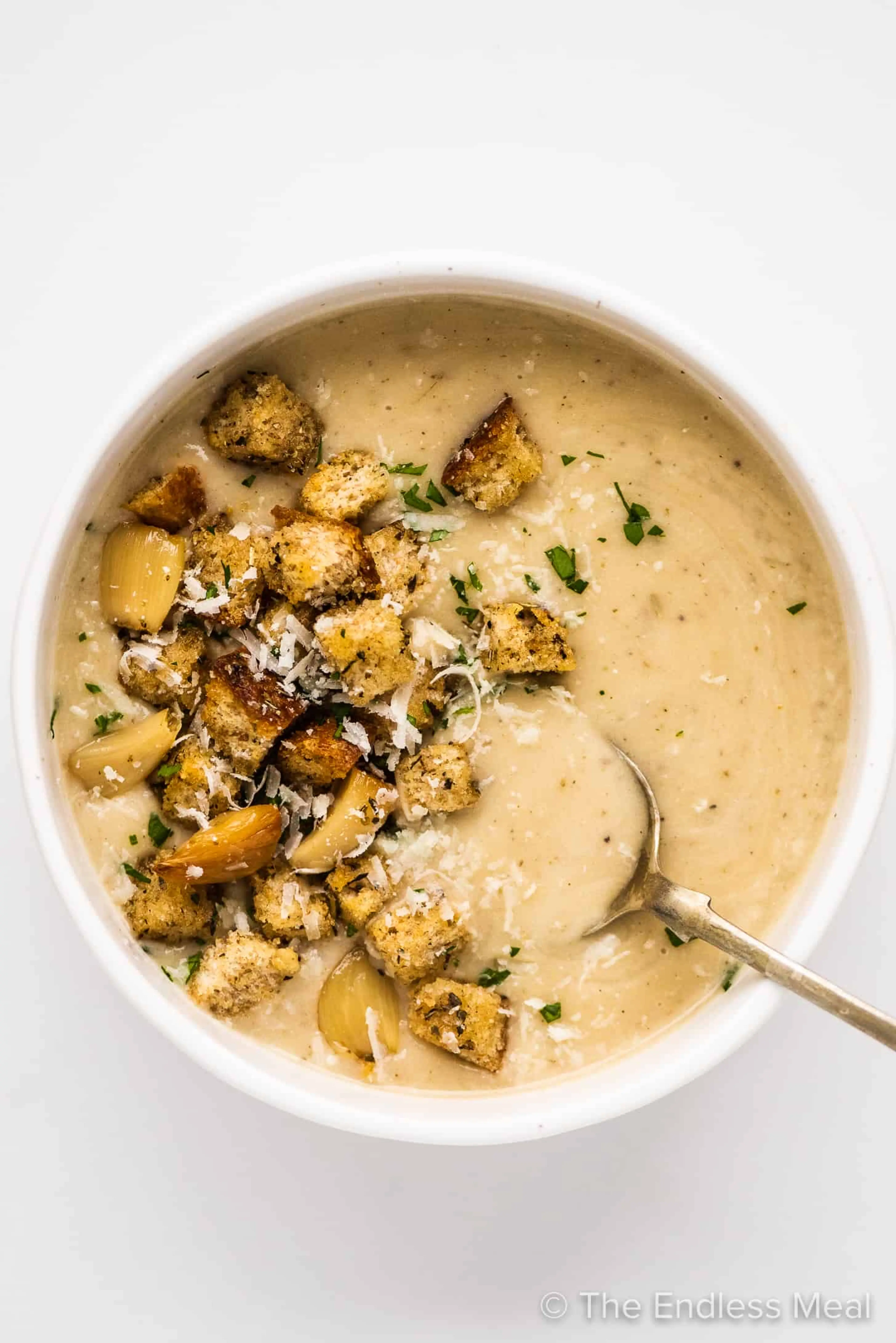 Roasted Garlic Soup - Rich and Creamy!