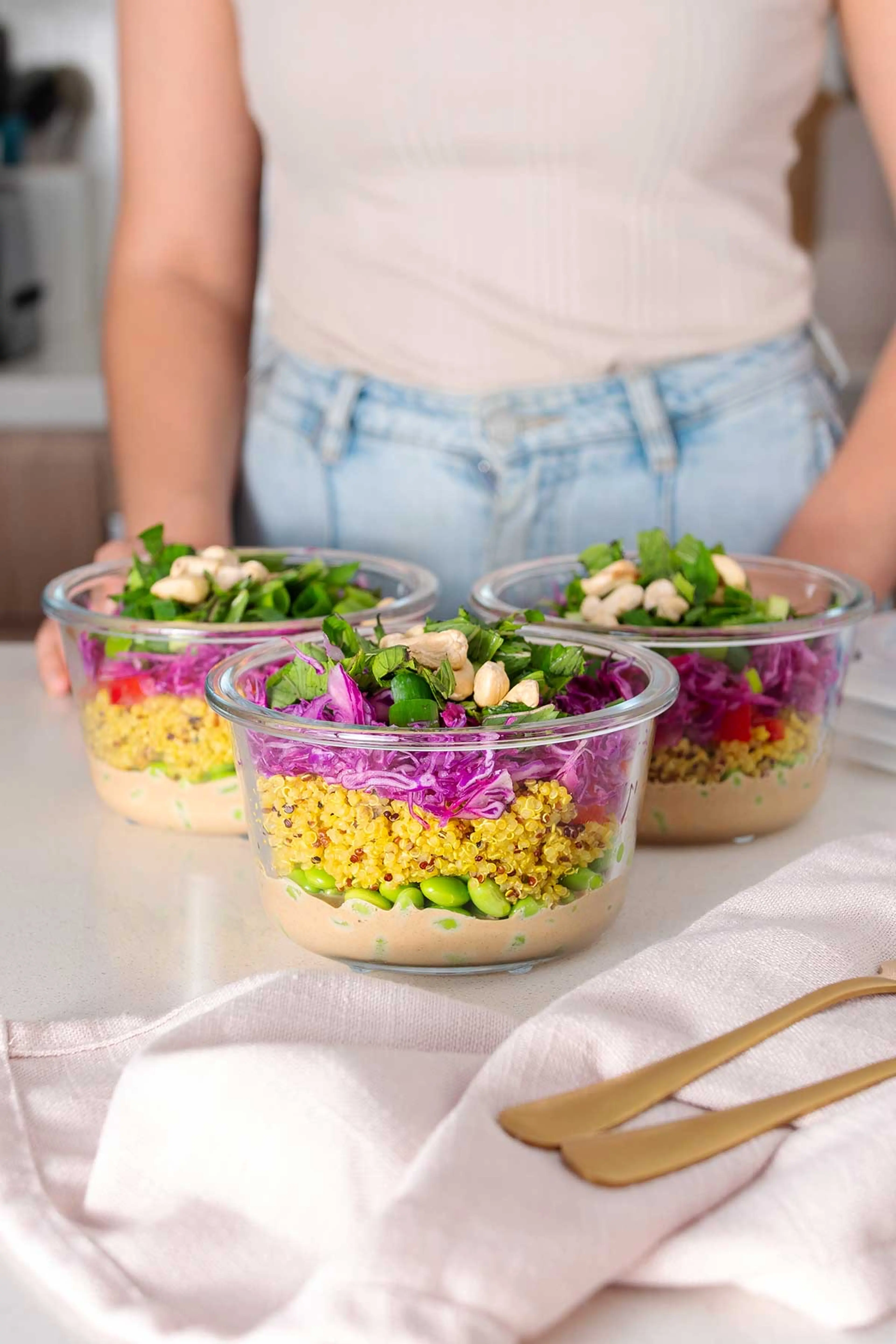 Turmeric Quinoa and Edamame Salad