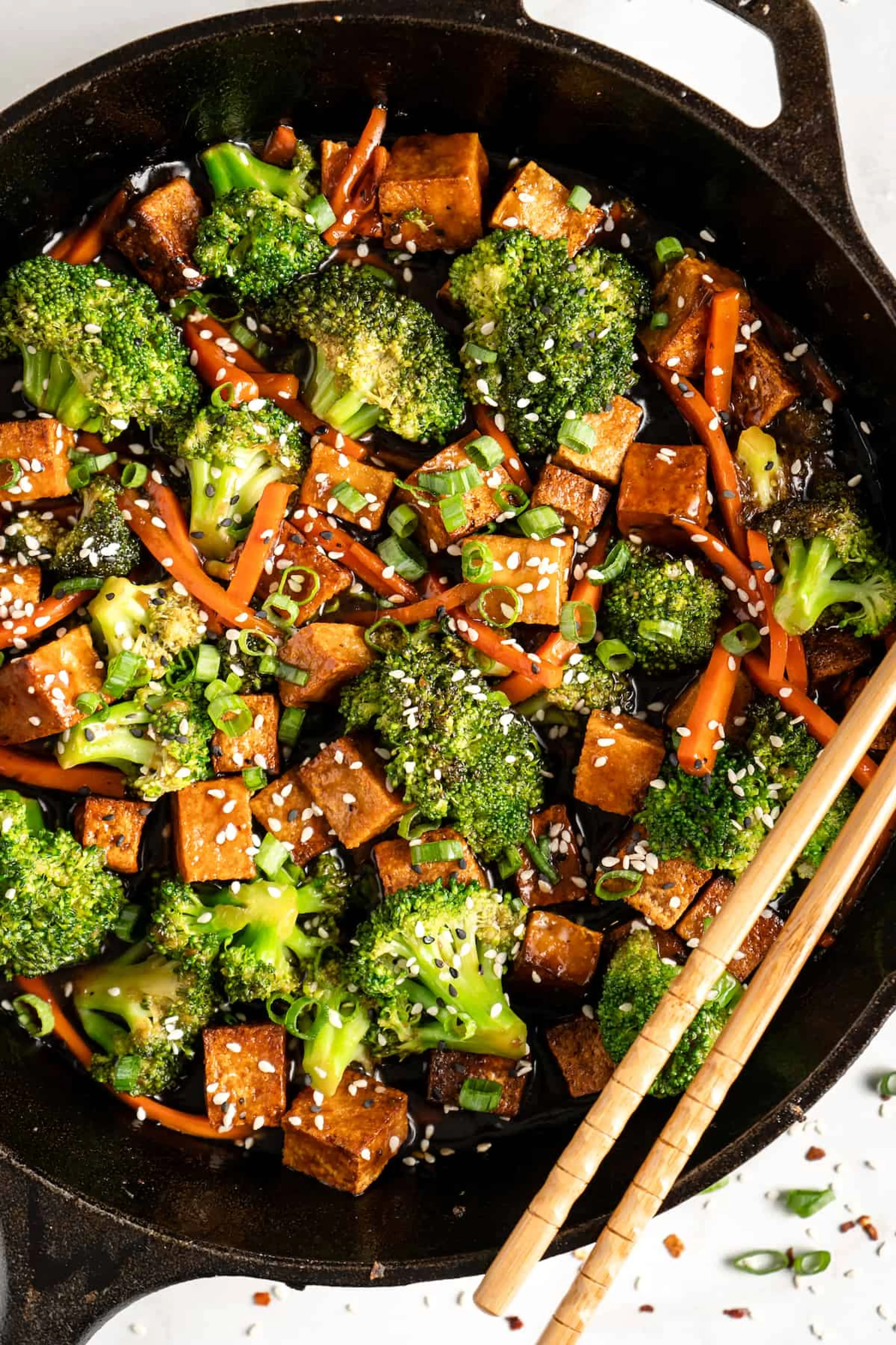Tofu and Veggie Stir Fry in Sweet Ginger Sauce