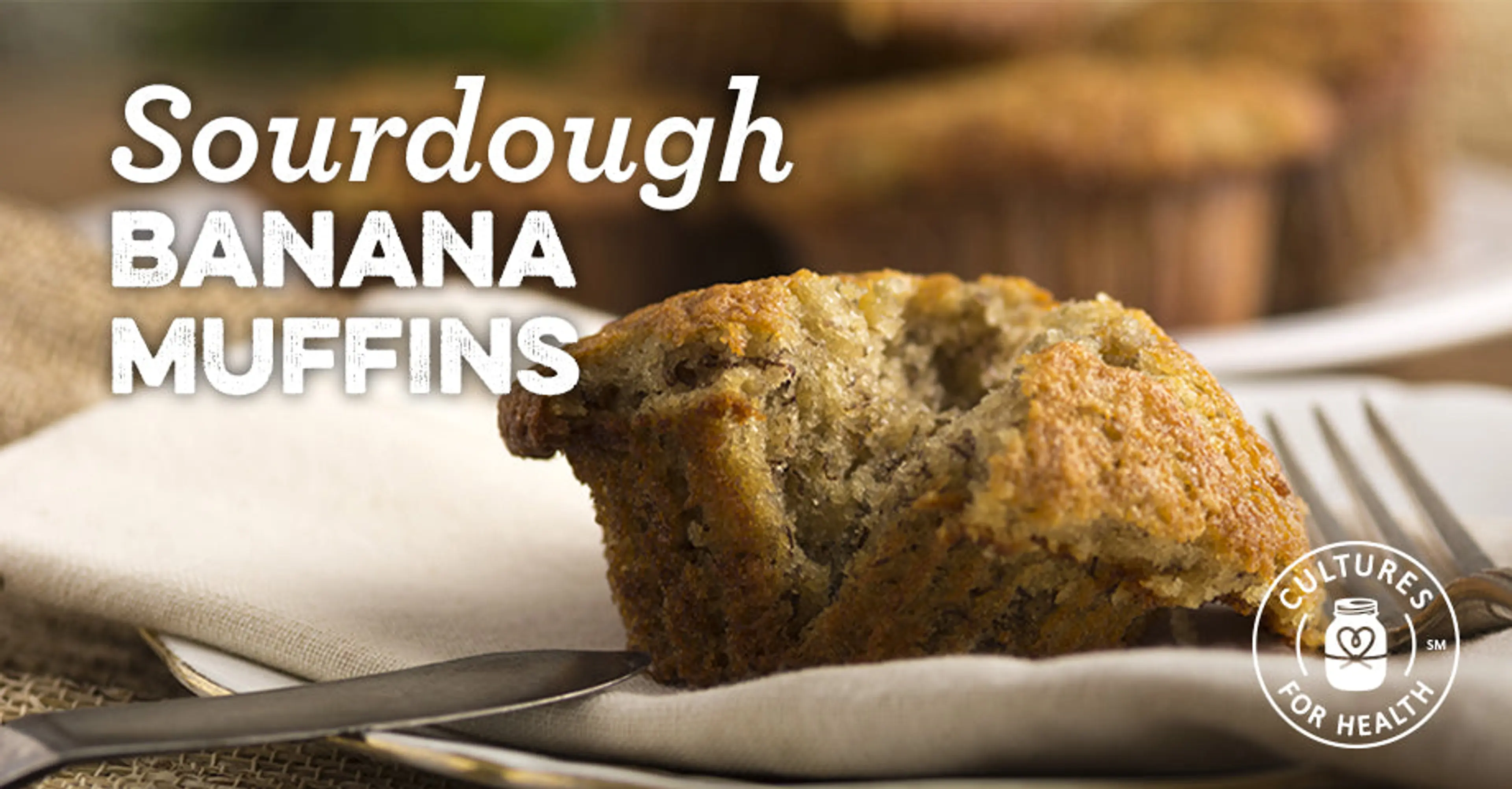 Sourdough Banana Muffins