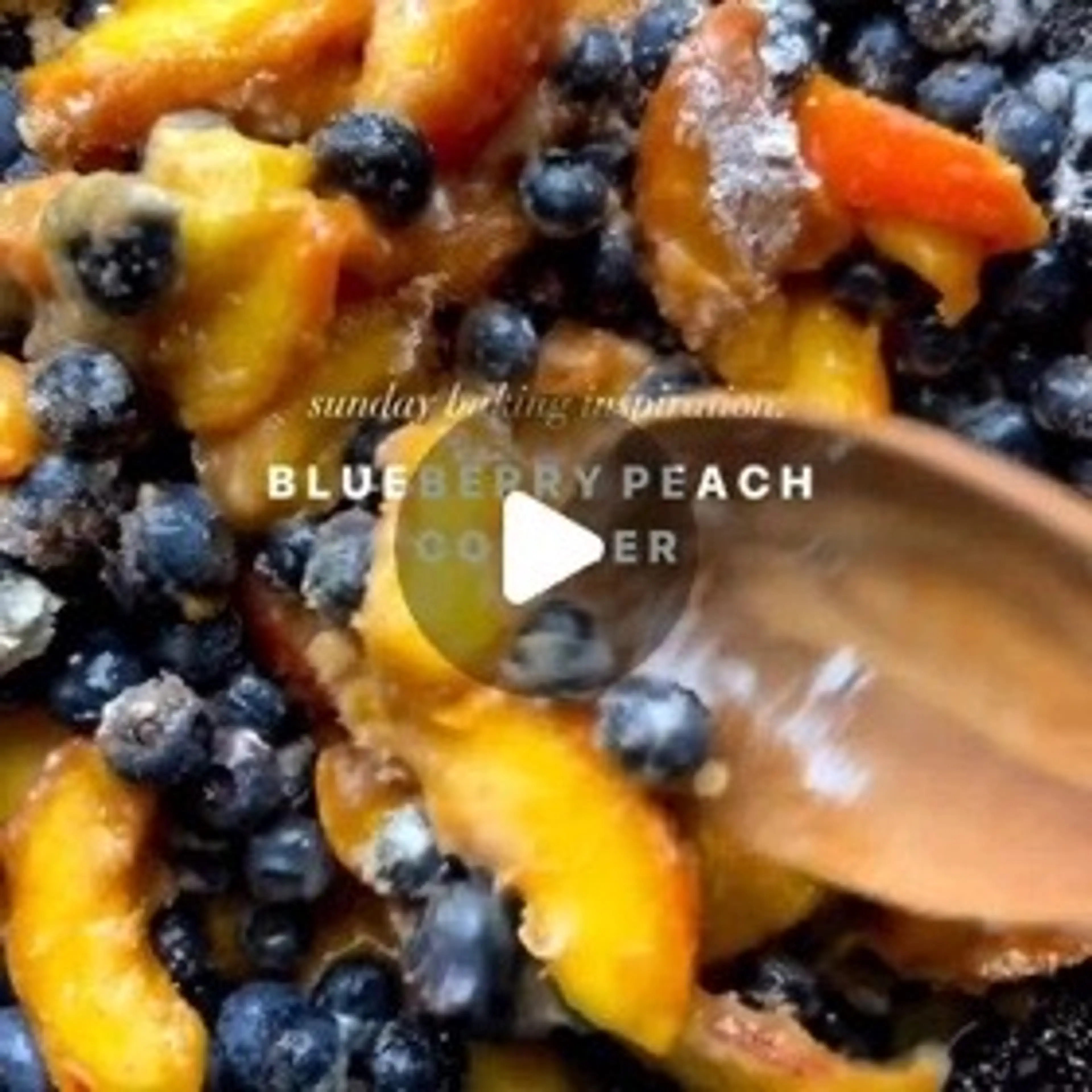 BLUEBERRY PEACH COBBLER