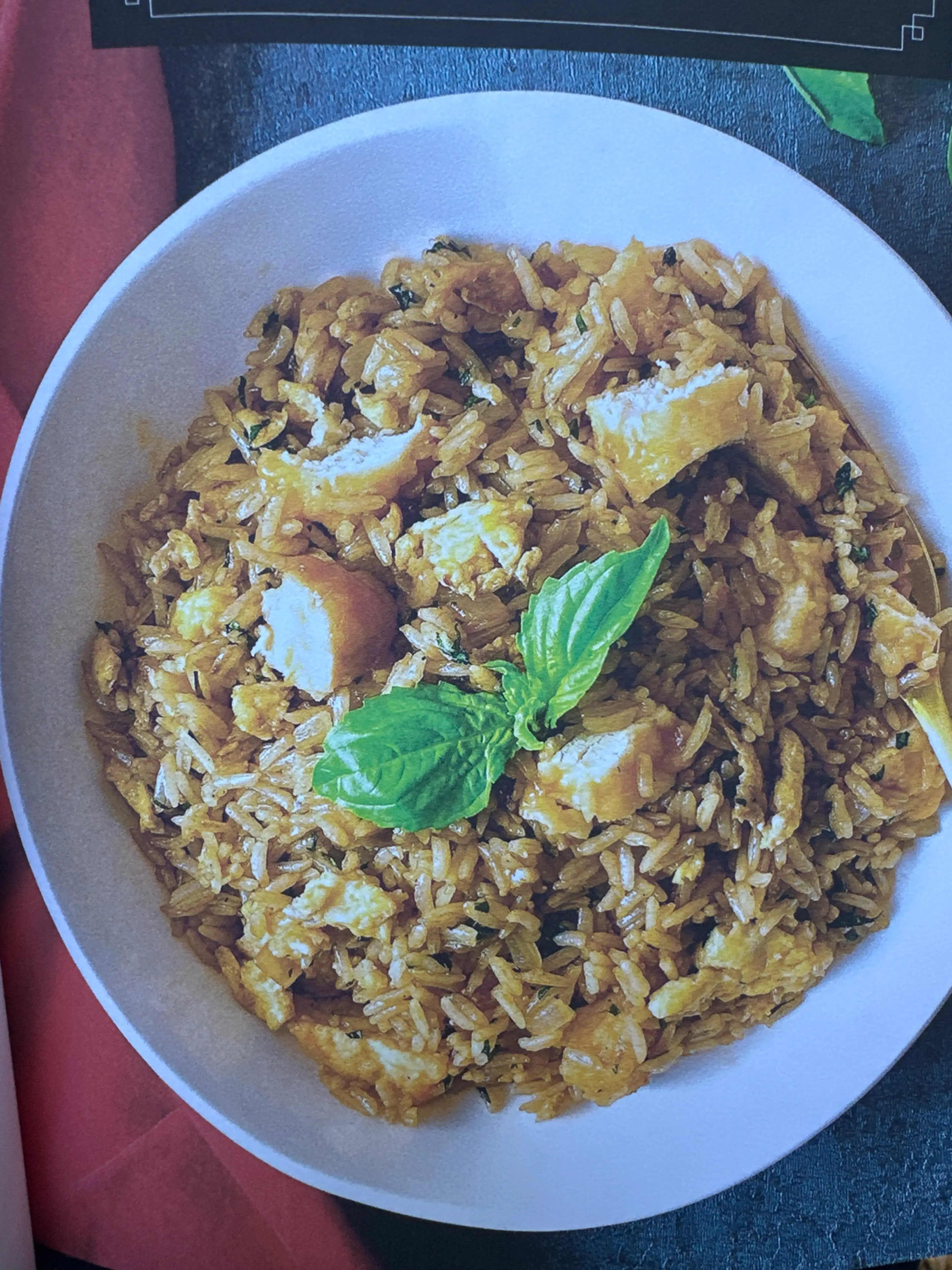 Thai Chicken Fried Rice with Basil
