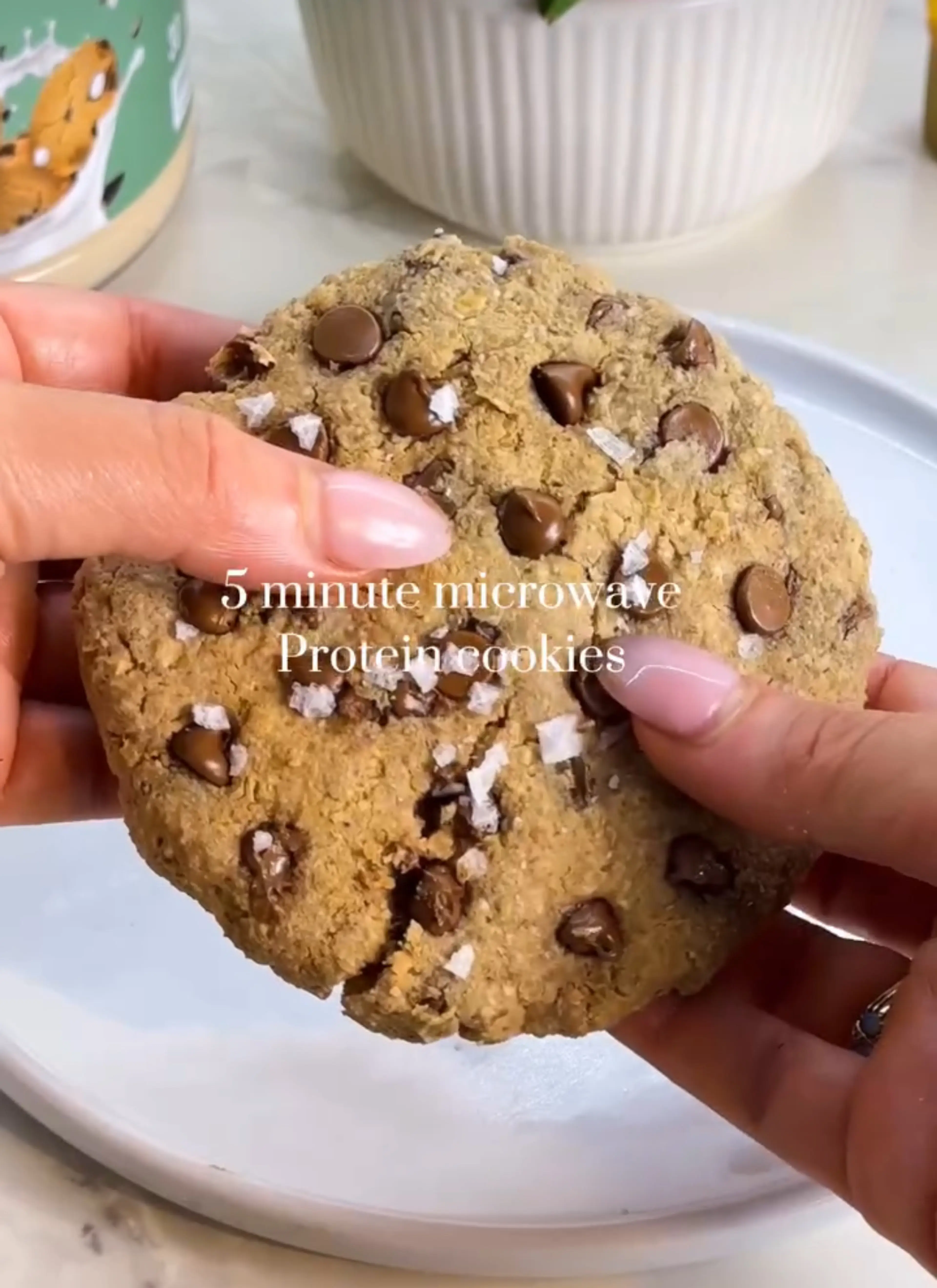 5-Minute Single Serve Microwave Protein Cookie