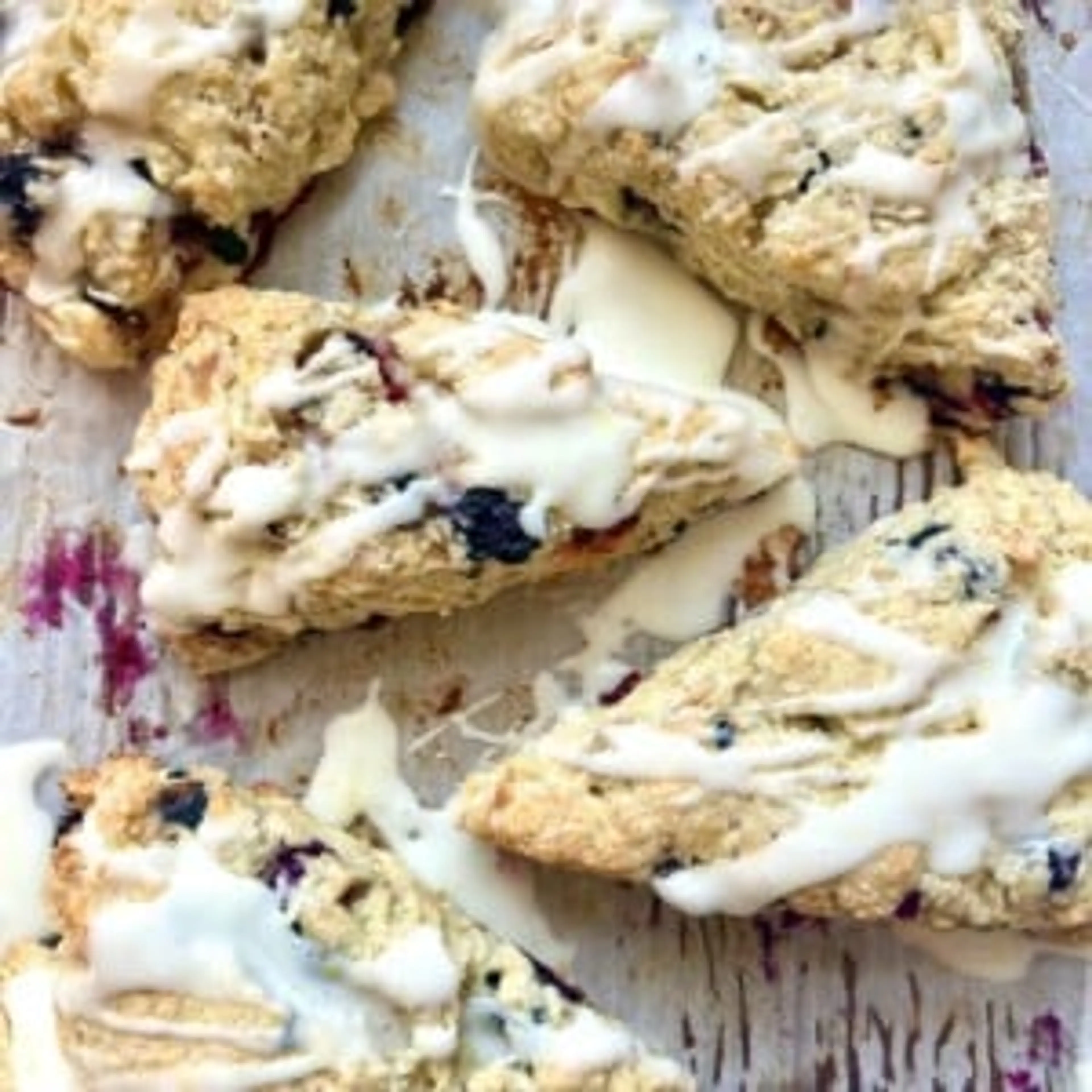 Lemon Blueberry Sourdough Scones