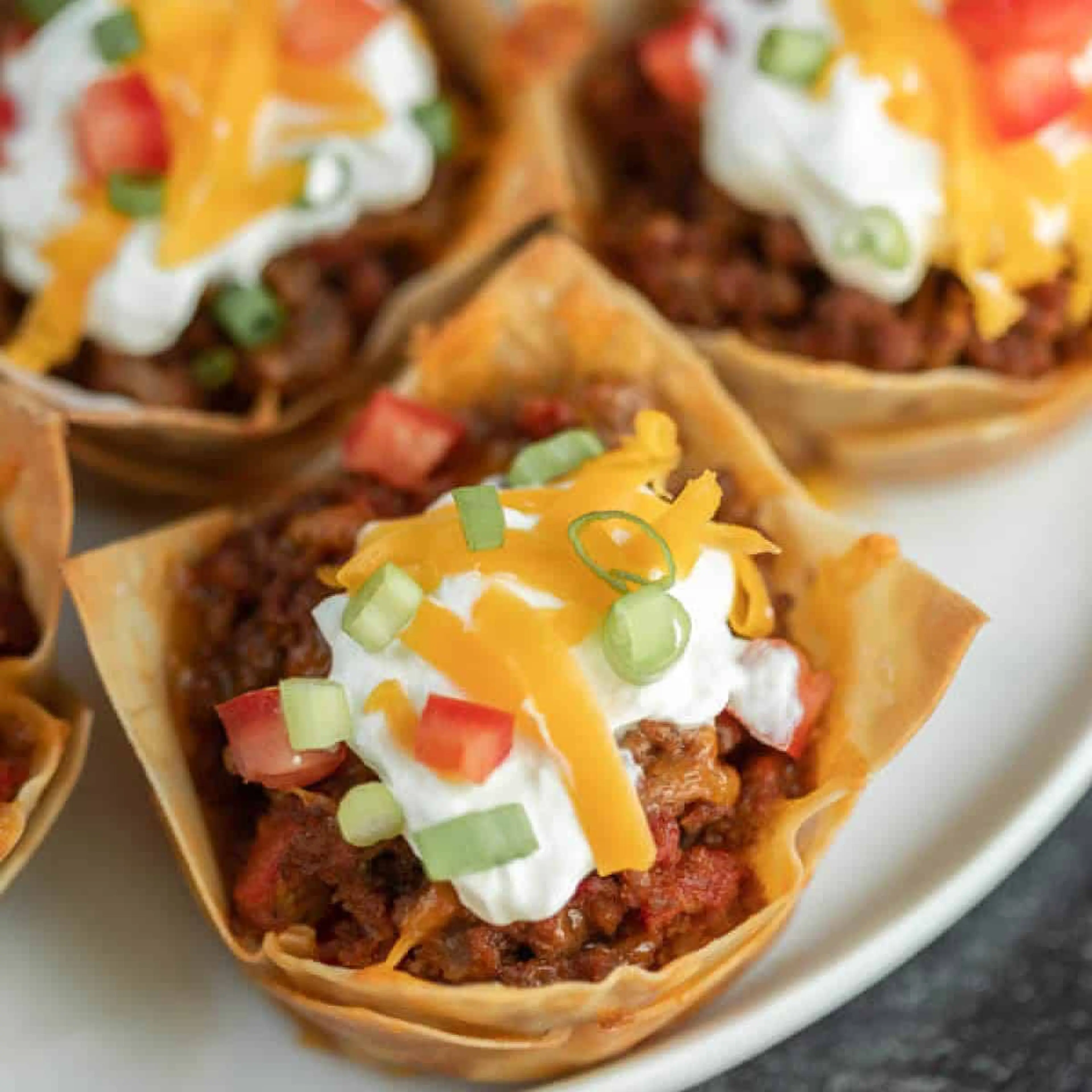 Wonton Taco Cups