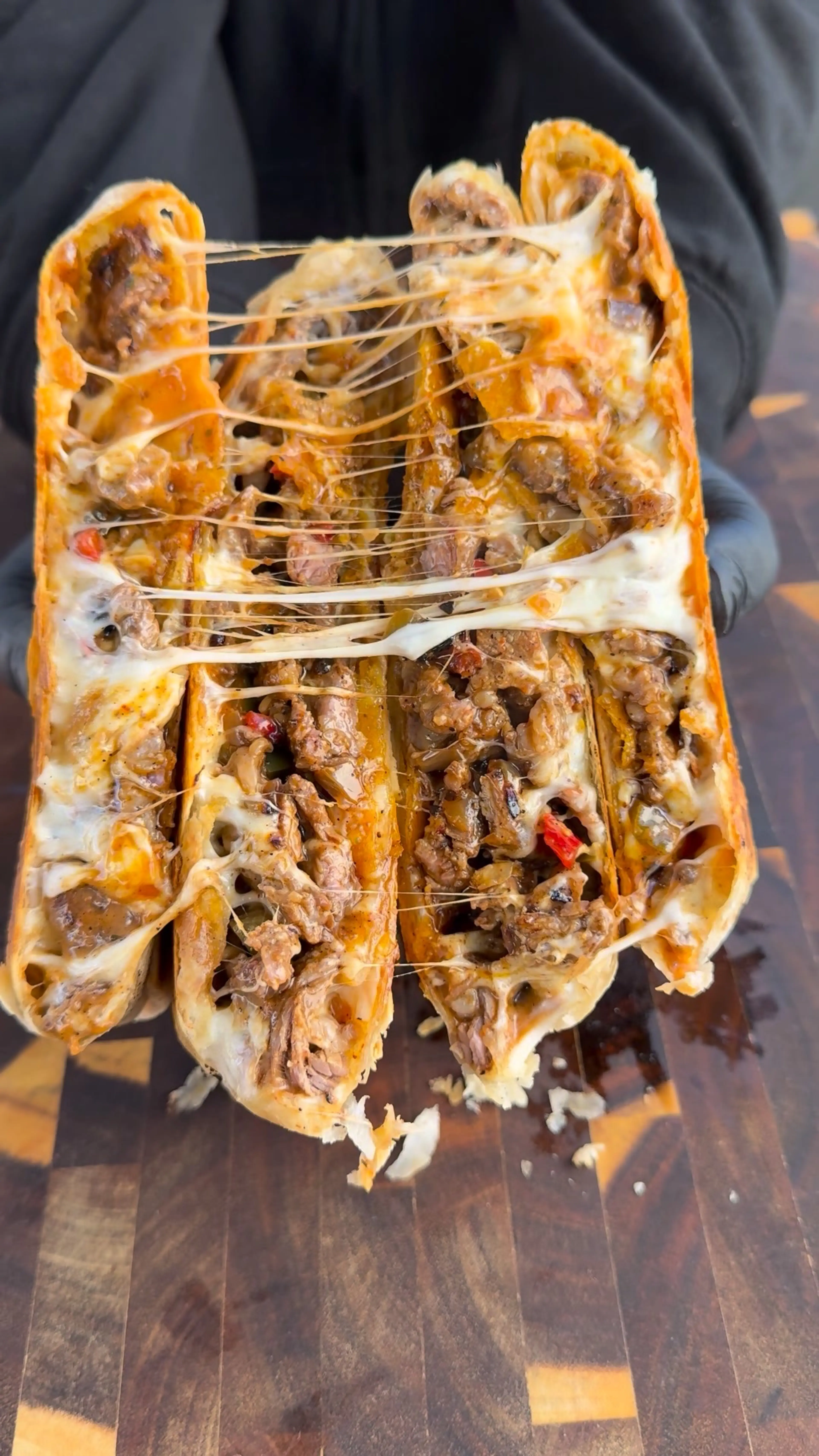 Cheesesteak Crunchwraps #cheesesteak
