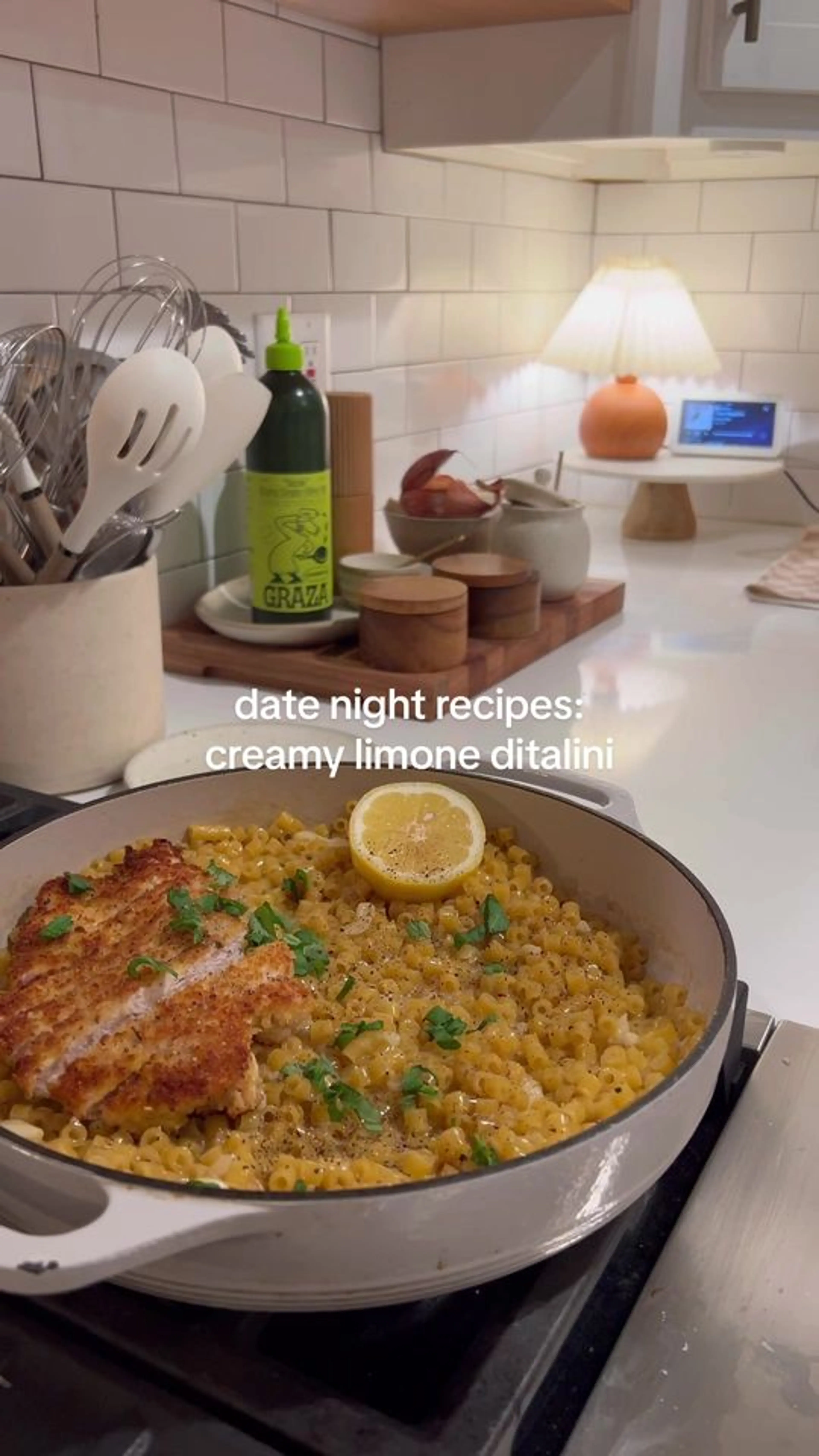 Date Night at Home: Creamy Limone Ditalini