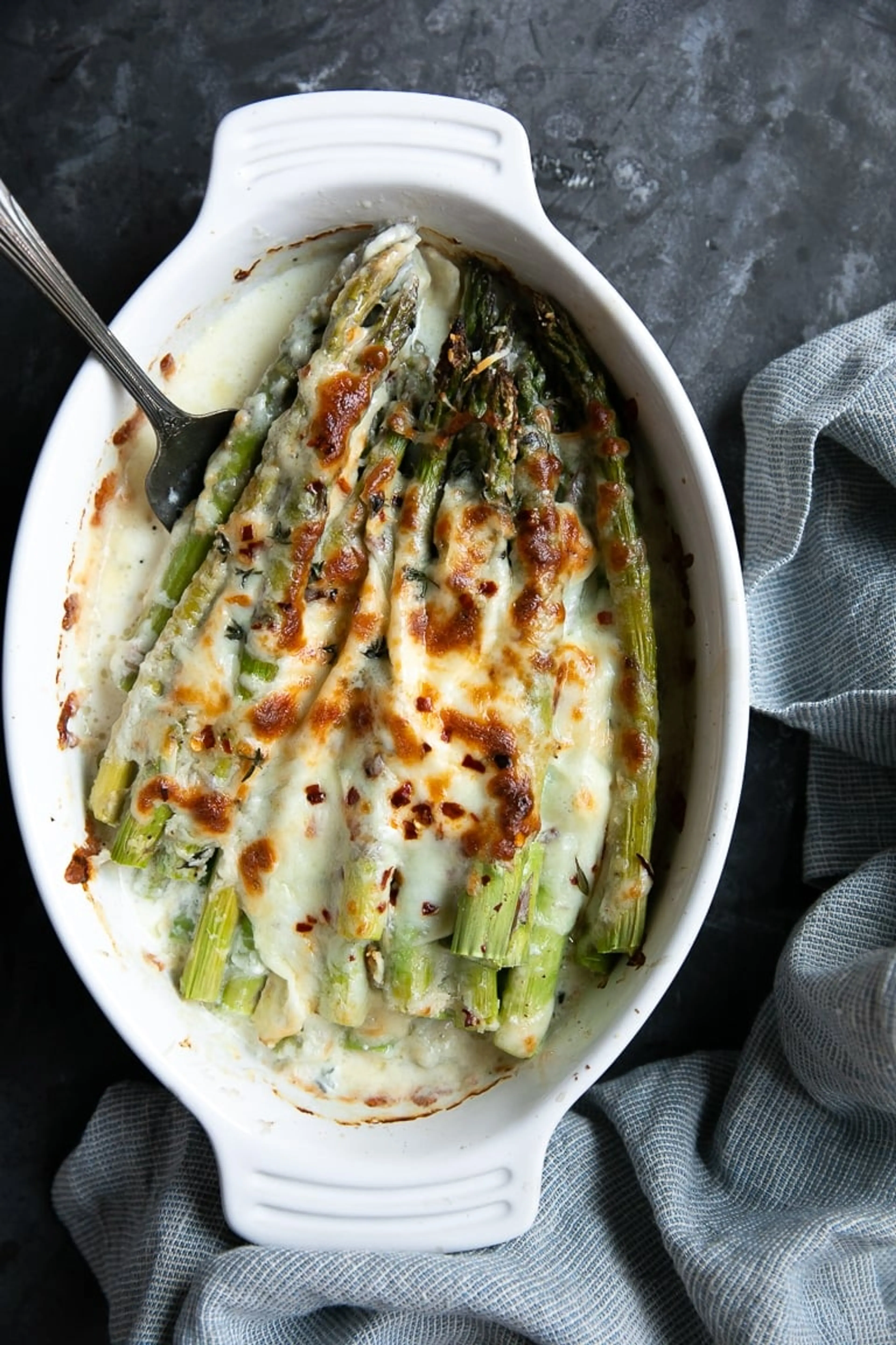 Cheesy Baked Asparagus Gratin Recipe