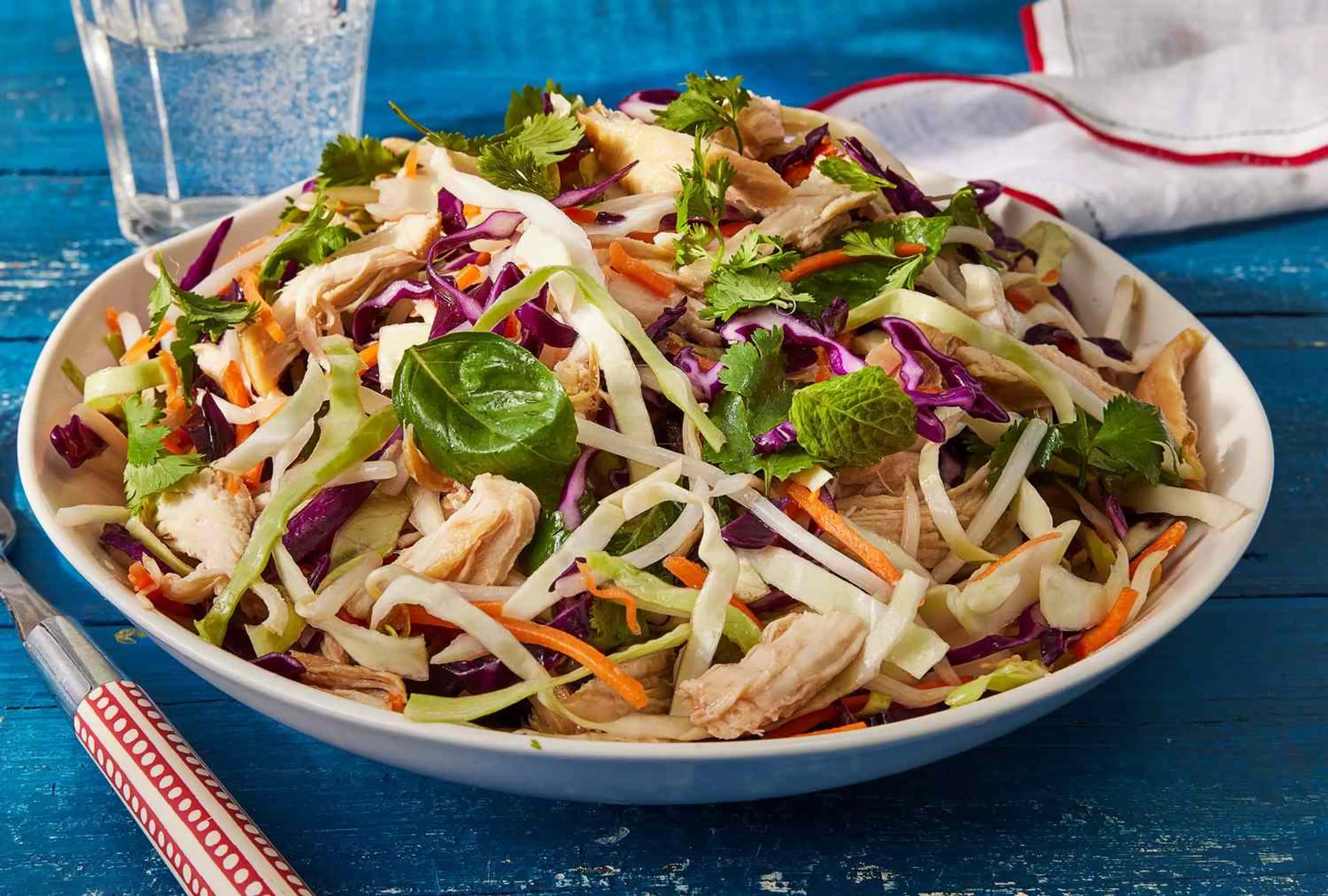 Chicken & Cabbage Salad with Nuoc Cham Dressing