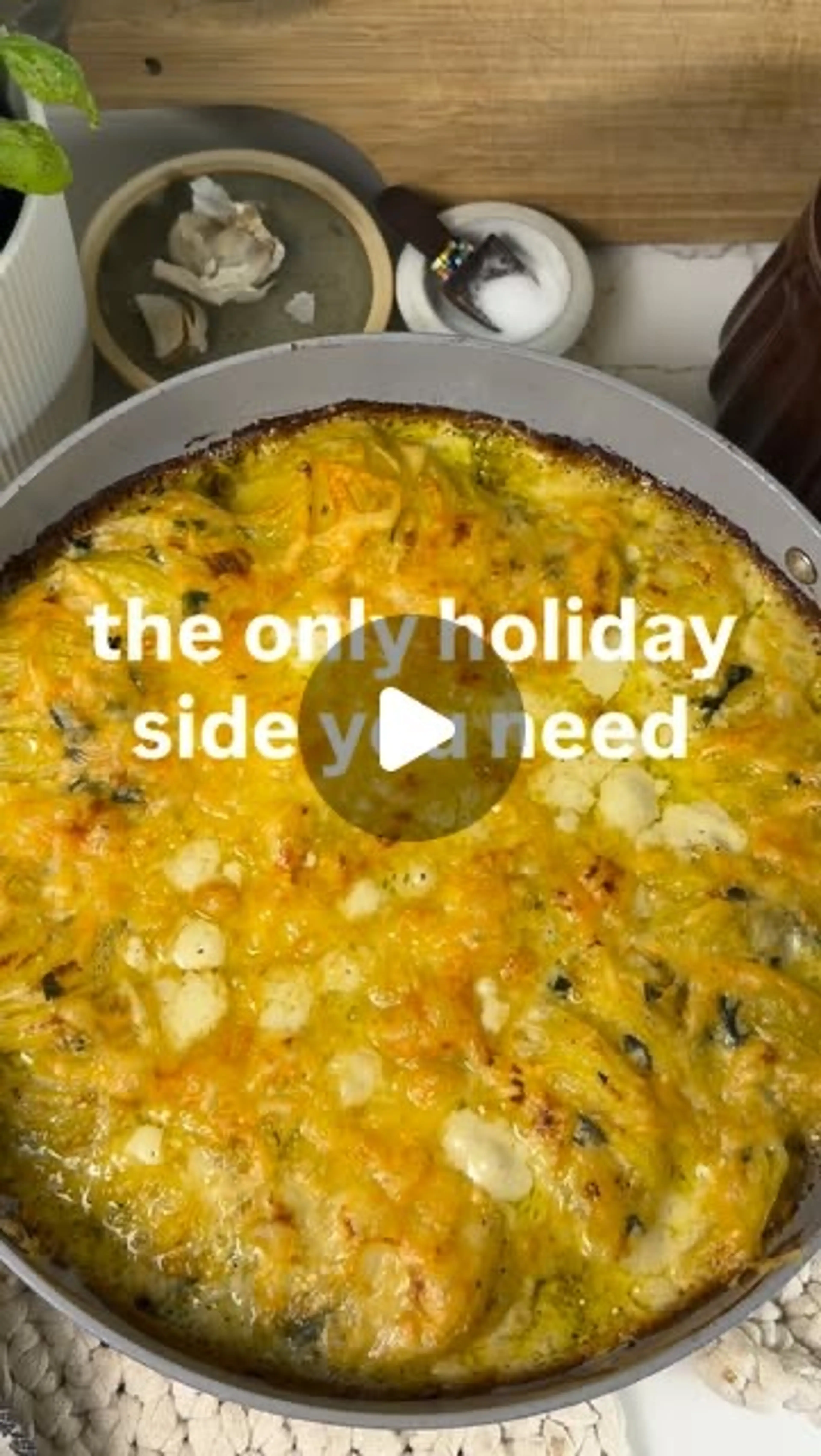 Artichoke and Spinach Potato Gratin