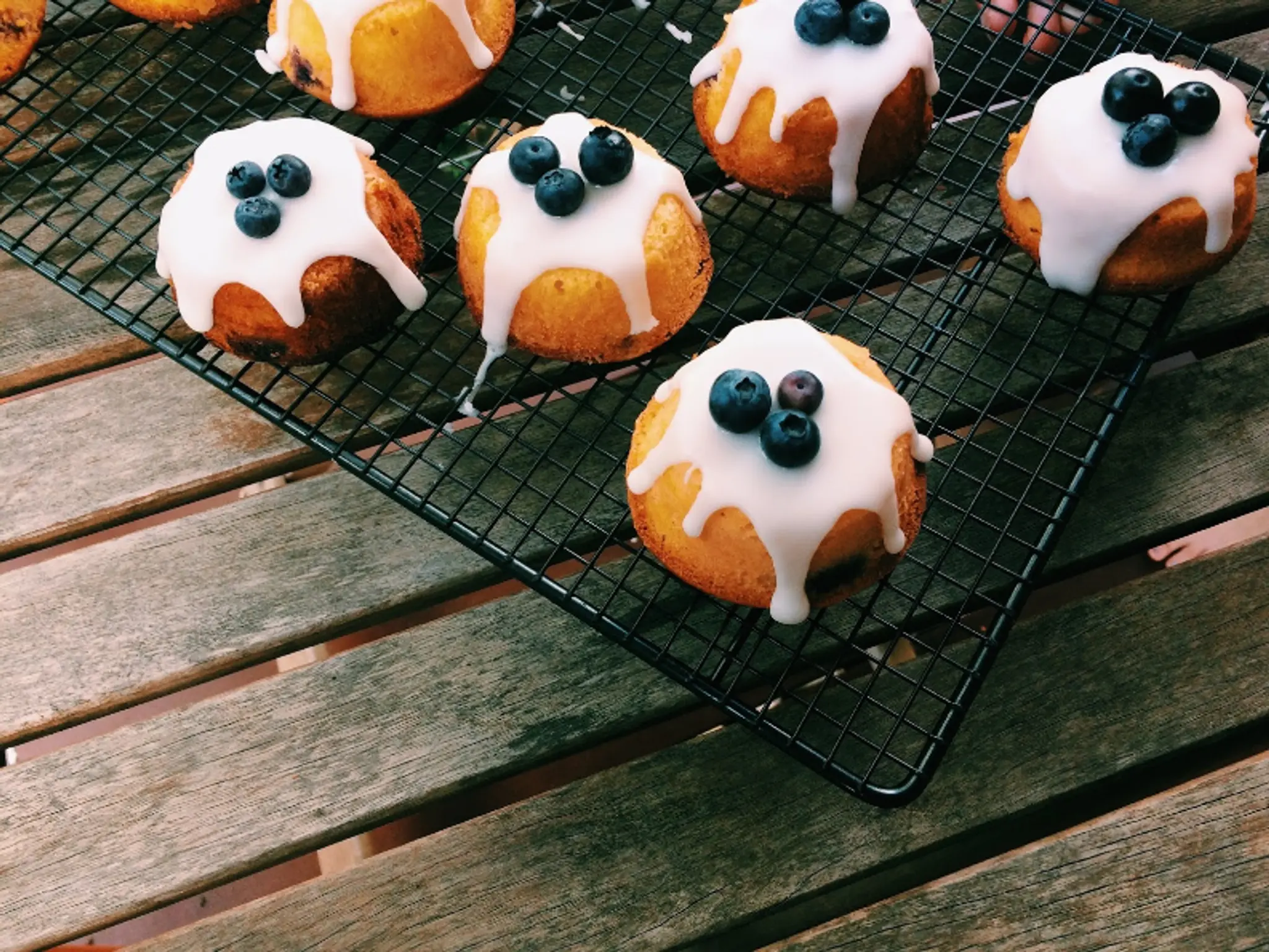 Lemon Blueberry and Almond Teacakes