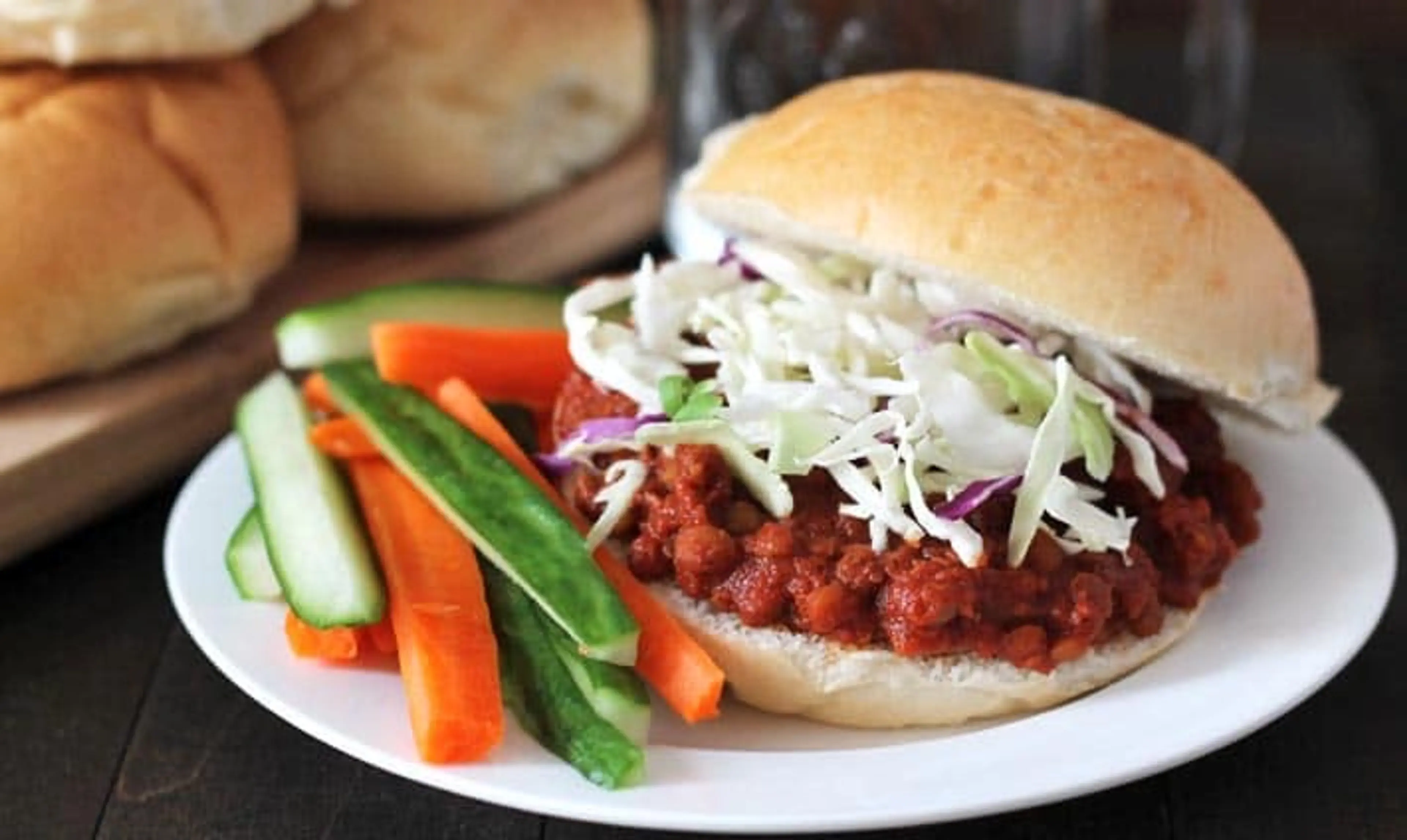 Smoky Lentil Sloppy Joes