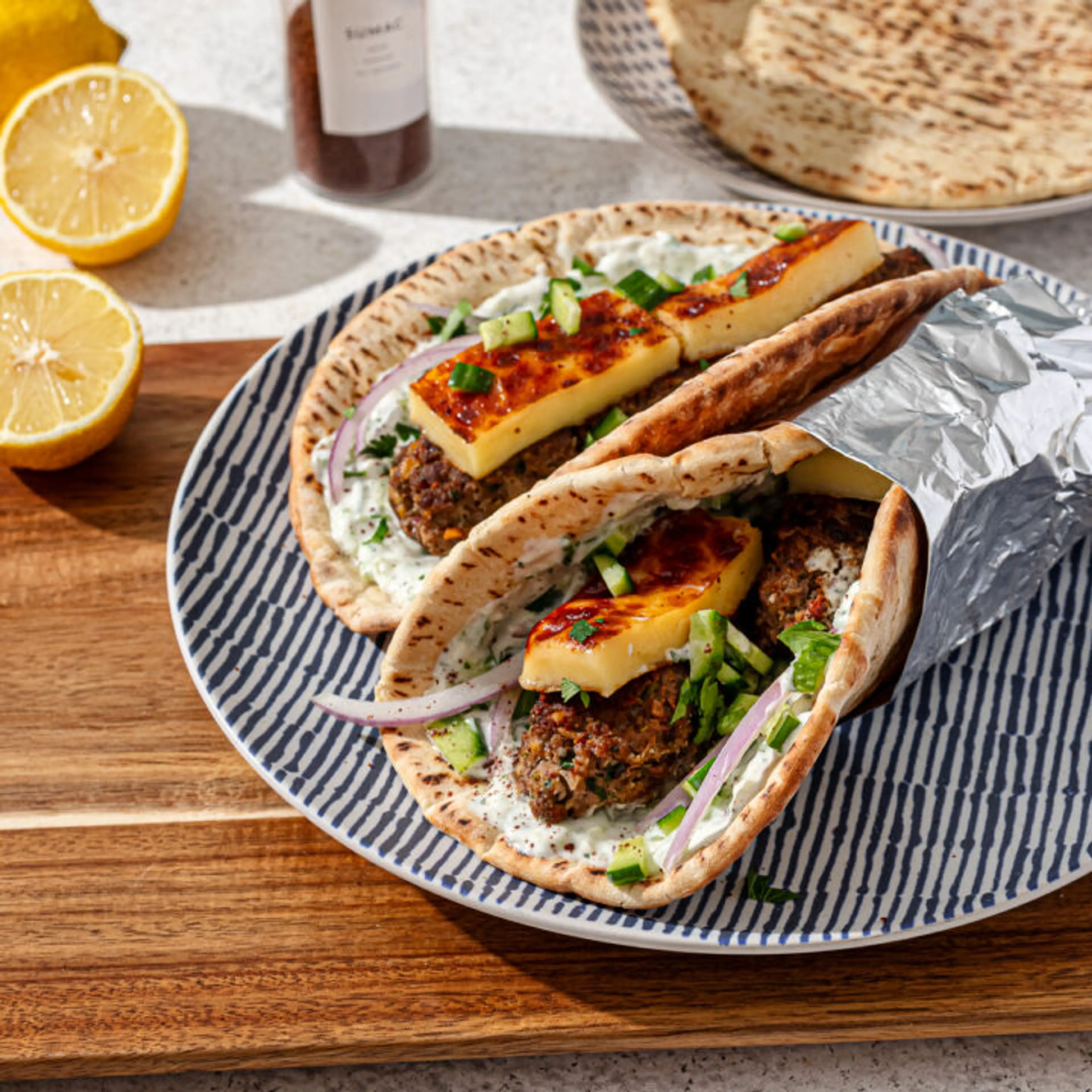 Low-Carb Beef Kofta Wrap