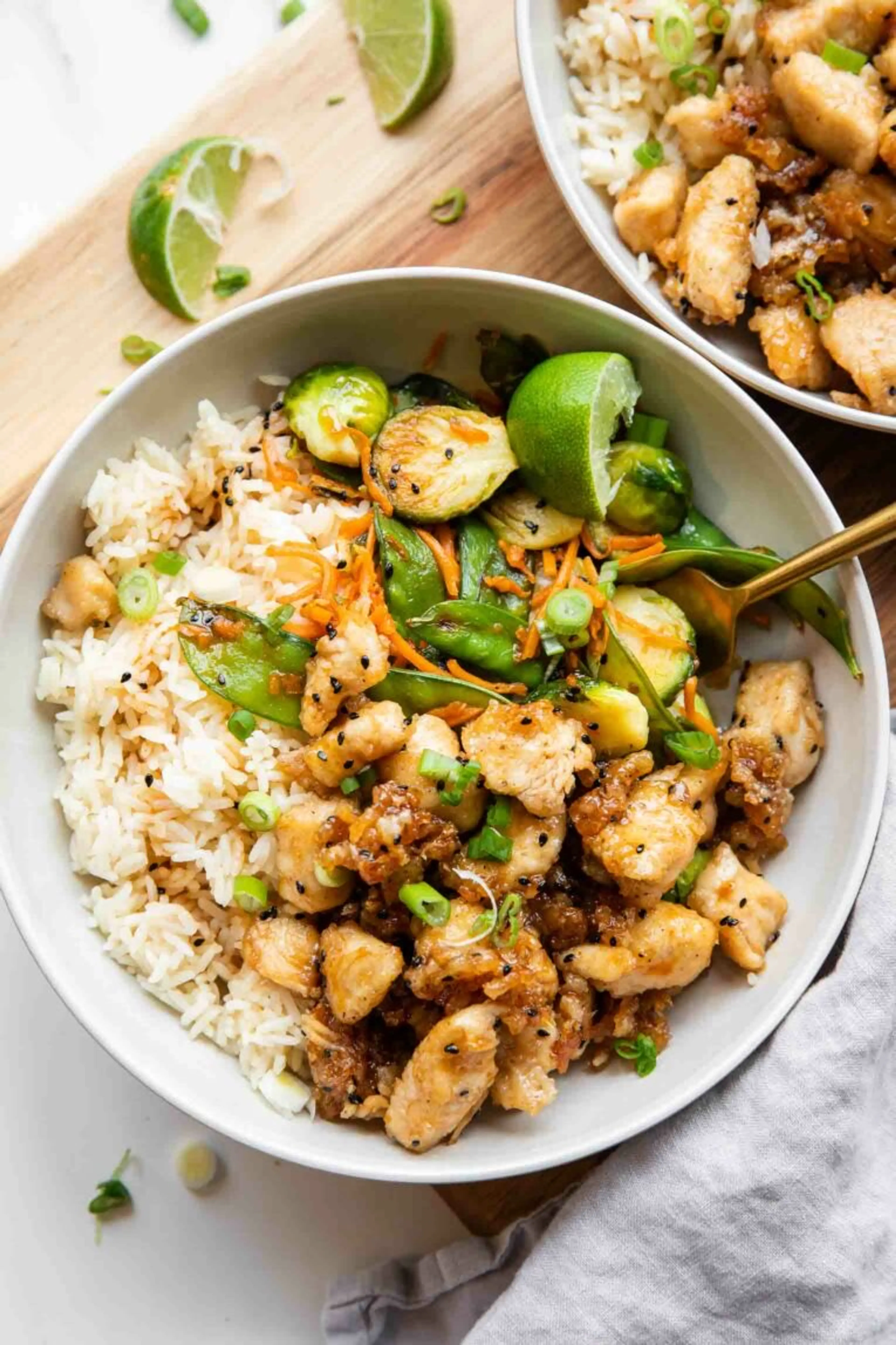 Honey Sesame Chicken Bowls