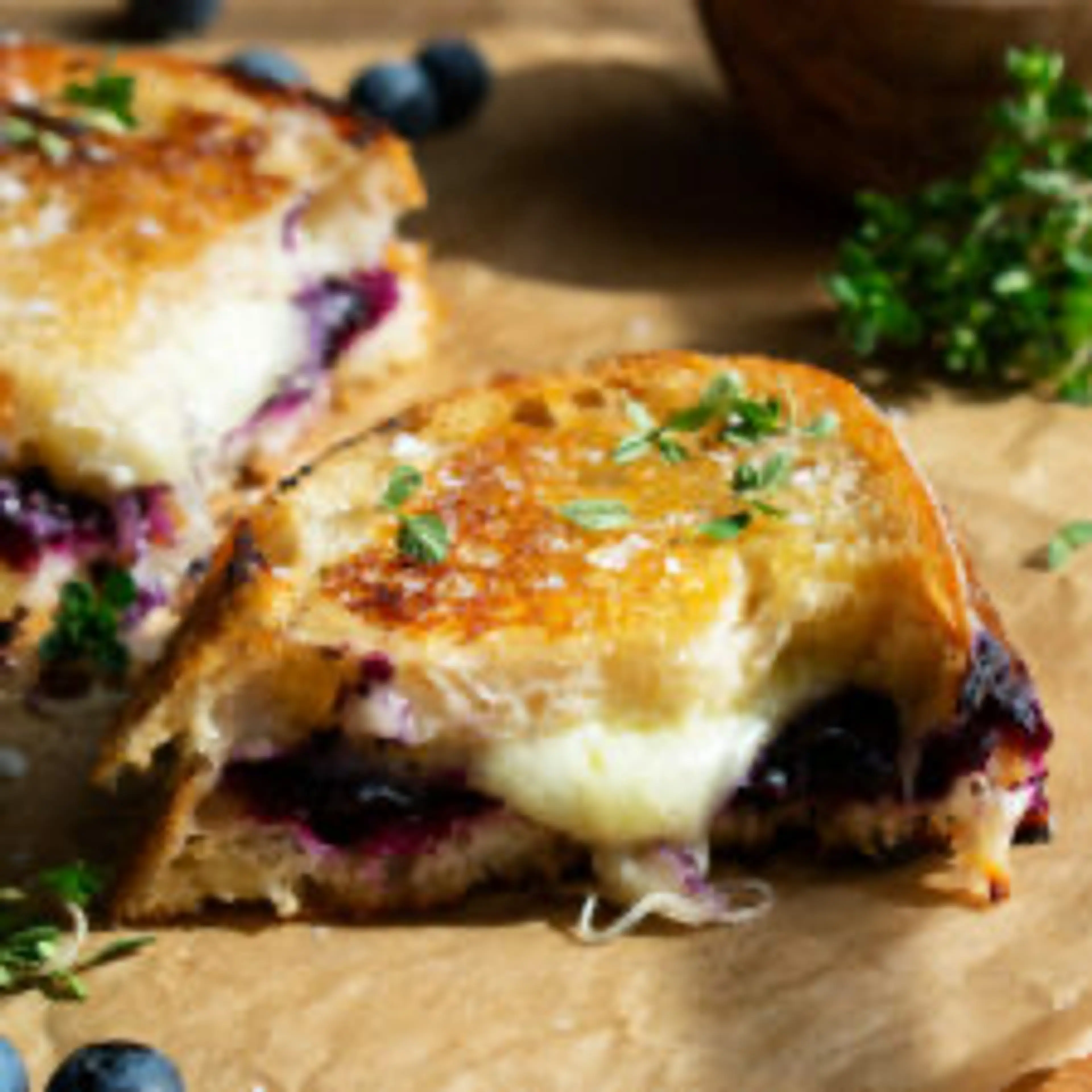 Blueberry White Cheddar Grilled Cheese