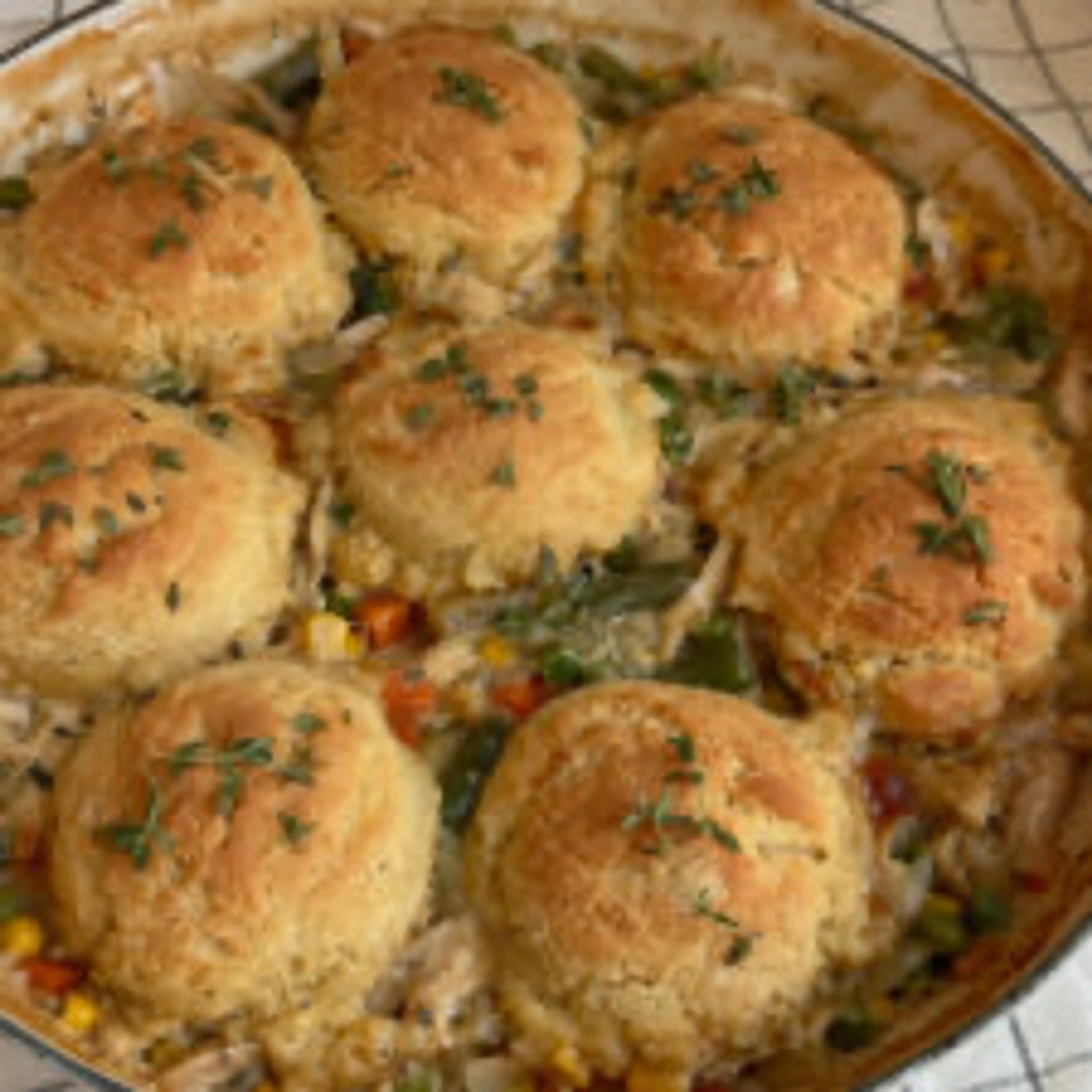 Gluten Free Biscuit Chicken Pot Pie